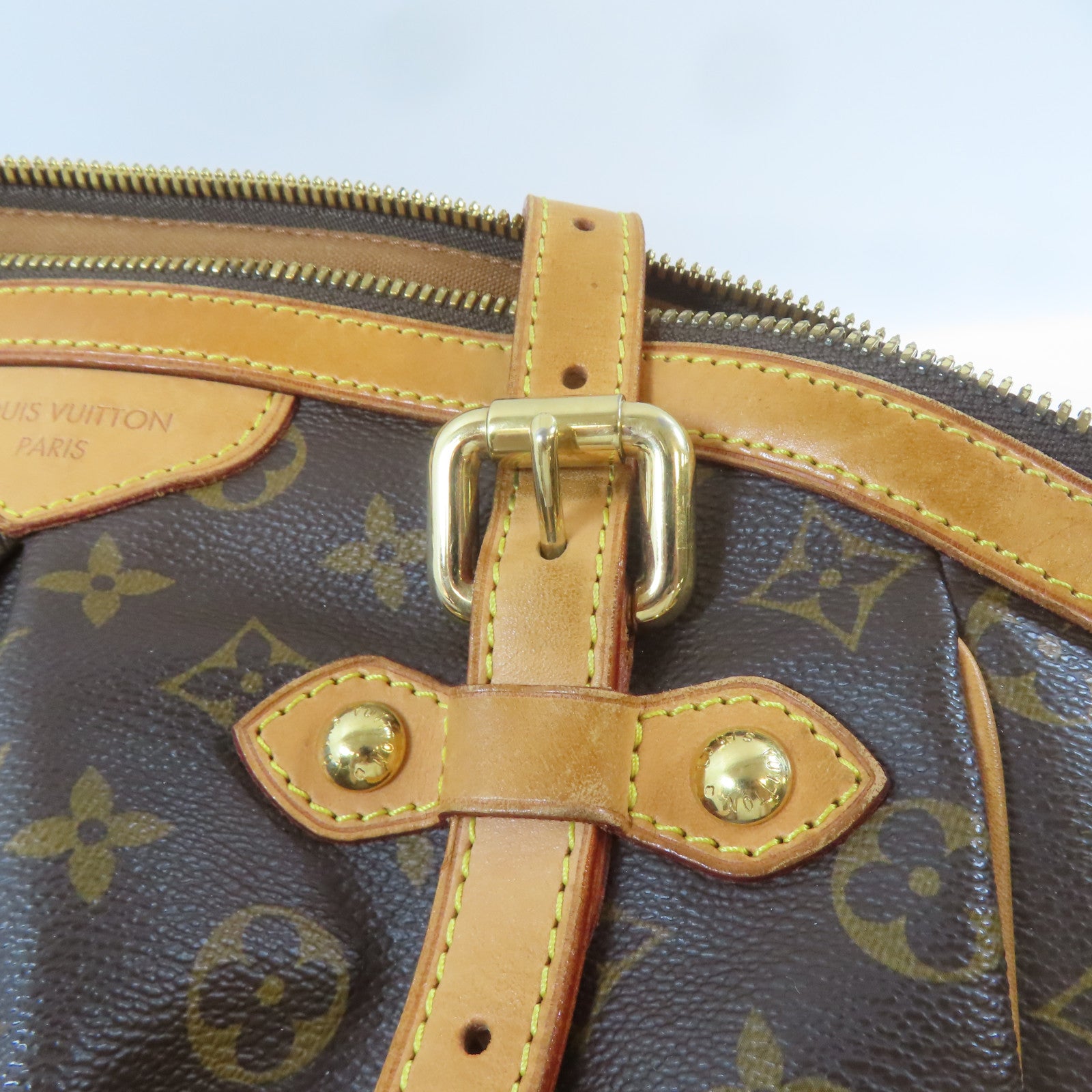 LOUIS VUITTON 【激減優惠】Monogram Tivoli GM金扣肩背袋啡色