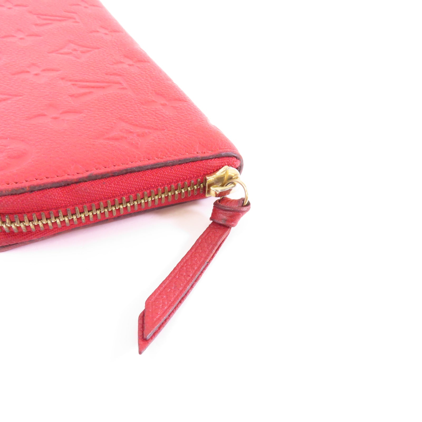 LOUIS VUITTON 【激減優惠】Monogram Empreinte Clemence Wallet金扣長錢包紅色