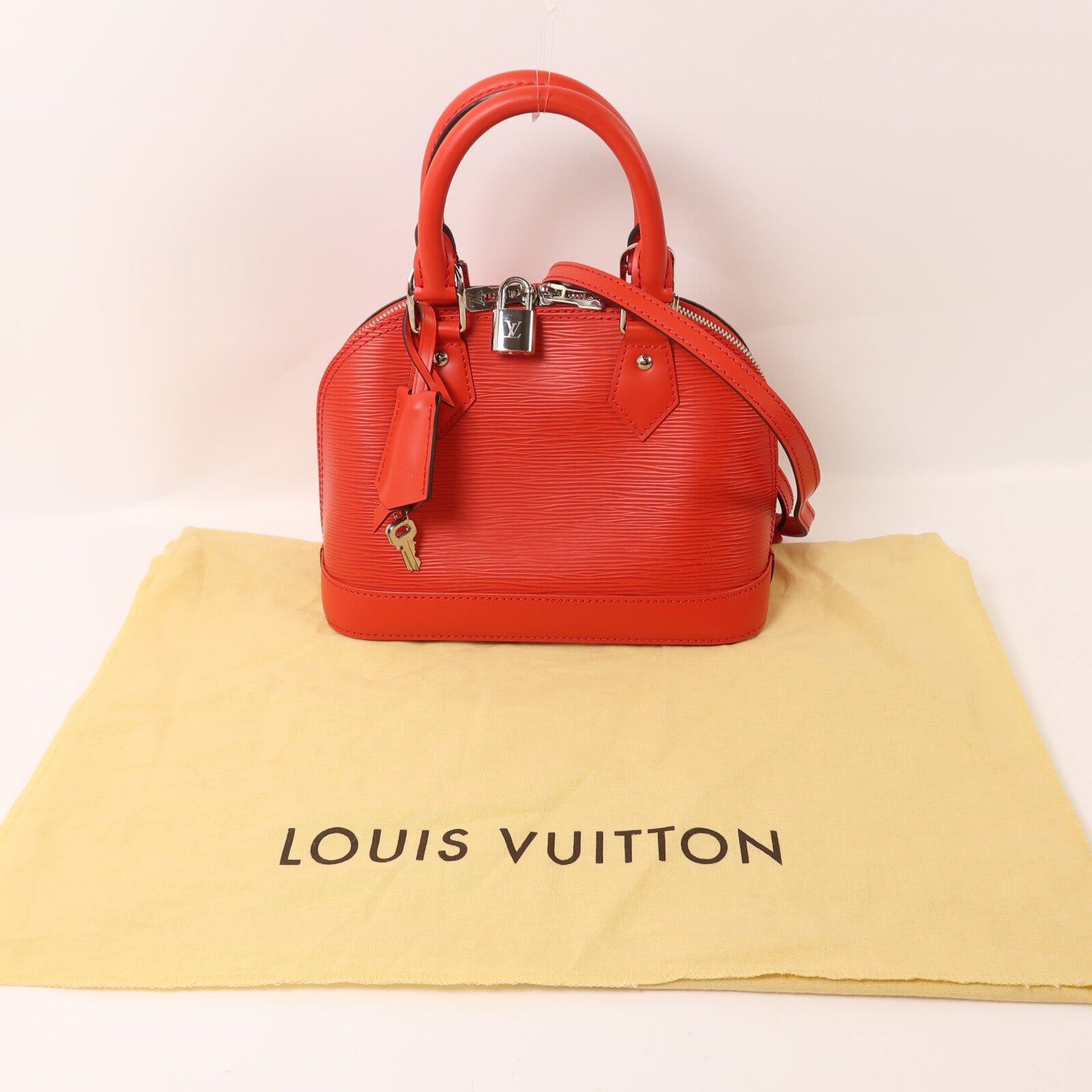 LOUIS VUITTON Epi Alma BB手挽肩背兩用袋