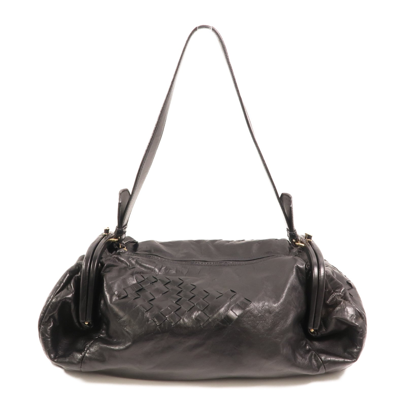 BOTTEGA VENETA 牛皮皮革Shoulder Bag金扣肩背袋