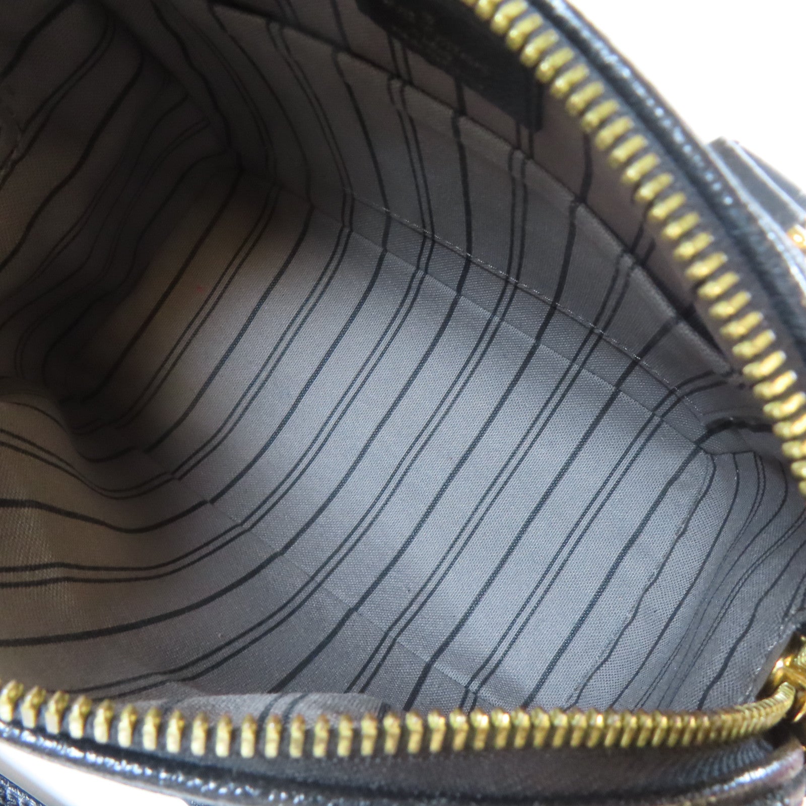 LOUIS VUITTON Monogram Empreinte Speedy Bandouliere 20金扣手挽肩背兩用袋黑色