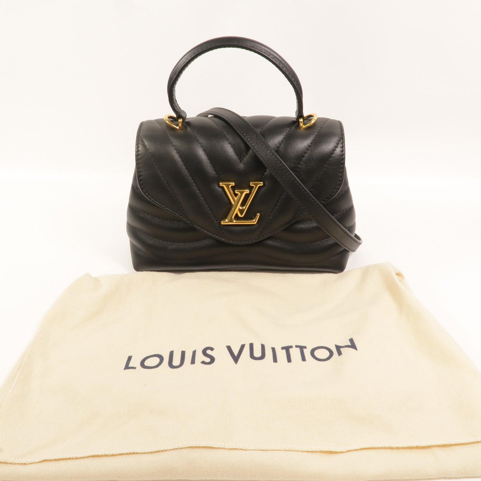LOUIS VUITTON 牛皮皮革New Wave Hold Me手挽肩背兩用袋