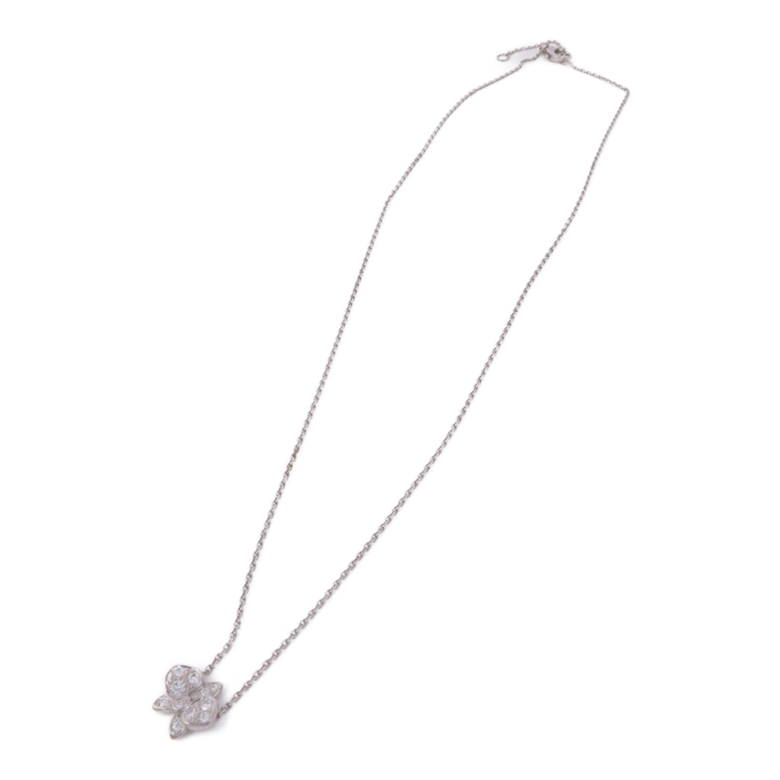 CARTIER 【激減優惠】18K白金Caresse d'Orchidees Par Cartier Necklace鑽石項鍊
