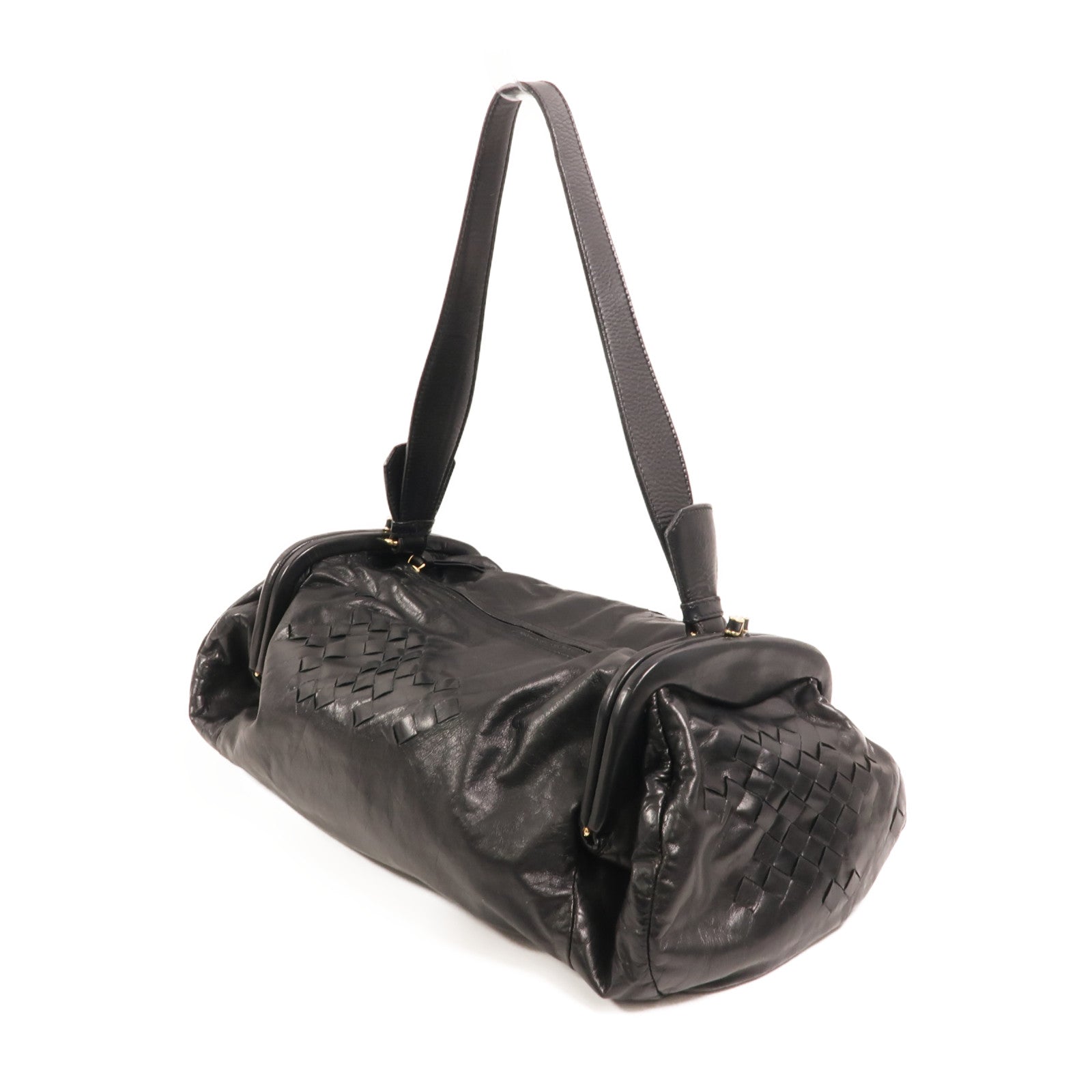 BOTTEGA VENETA 牛皮皮革Shoulder Bag金扣肩背袋