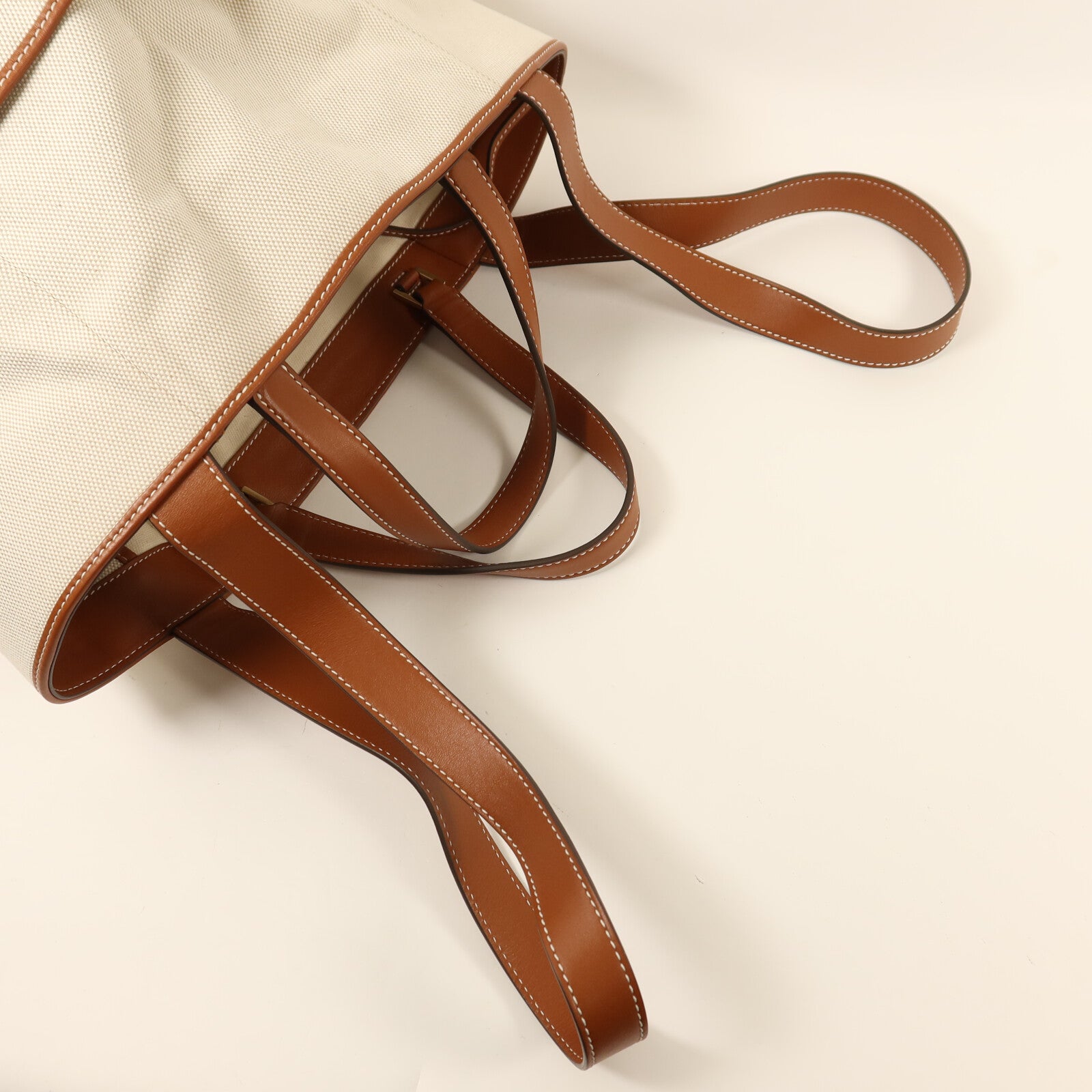 Delvaux 帆布Delvaux Tote金扣手挽肩背兩用袋