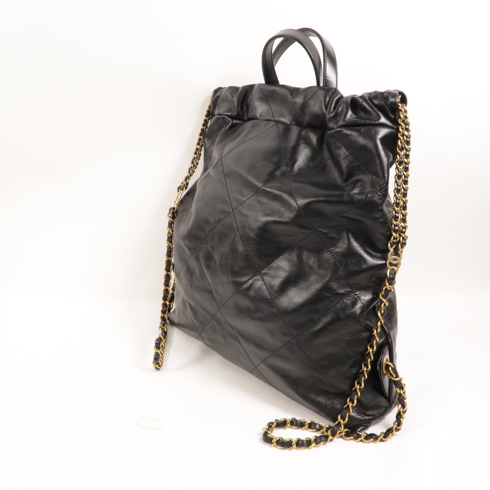 CHANEL 牛皮皮革Chanel 22 Backpack鏈帶背包