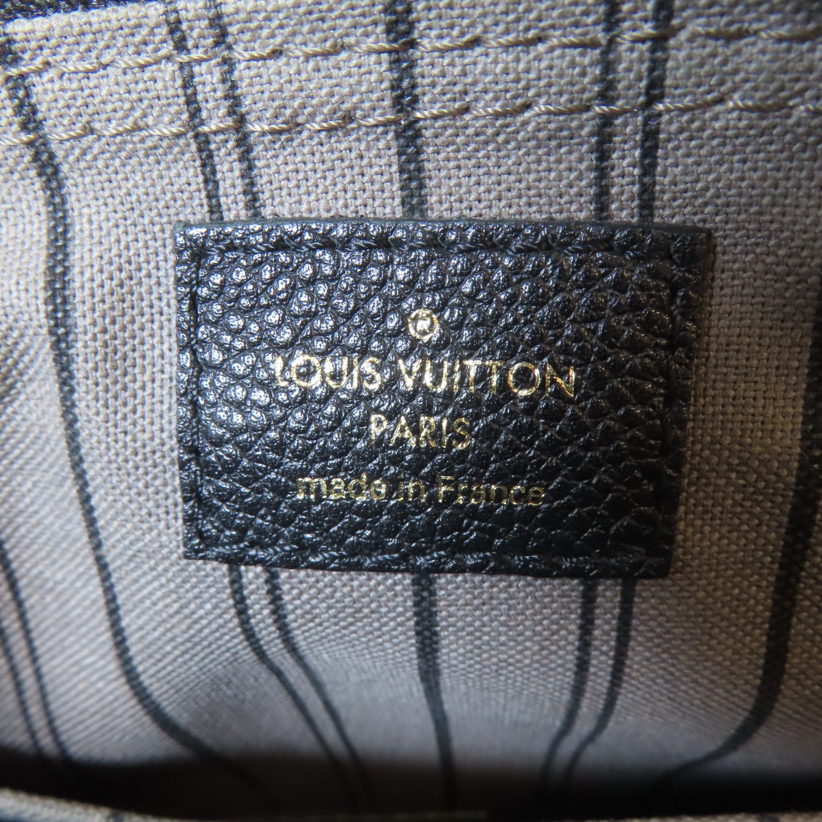 LOUIS VUITTON Monogram Empreinte Speedy Bandouliere 20金扣手挽肩背兩用袋黑色