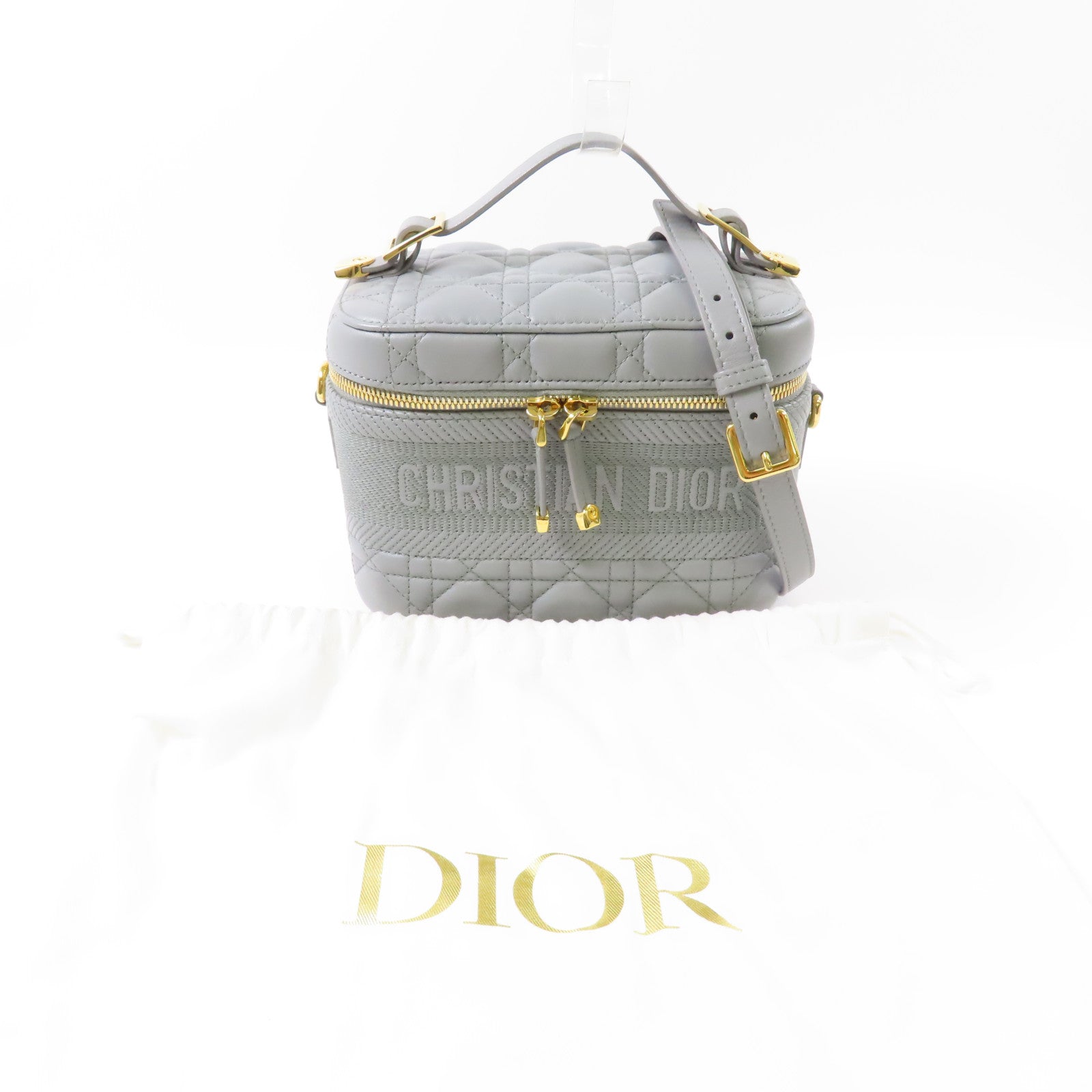 Dior 牛皮皮革Travel金扣手挽肩背兩用袋