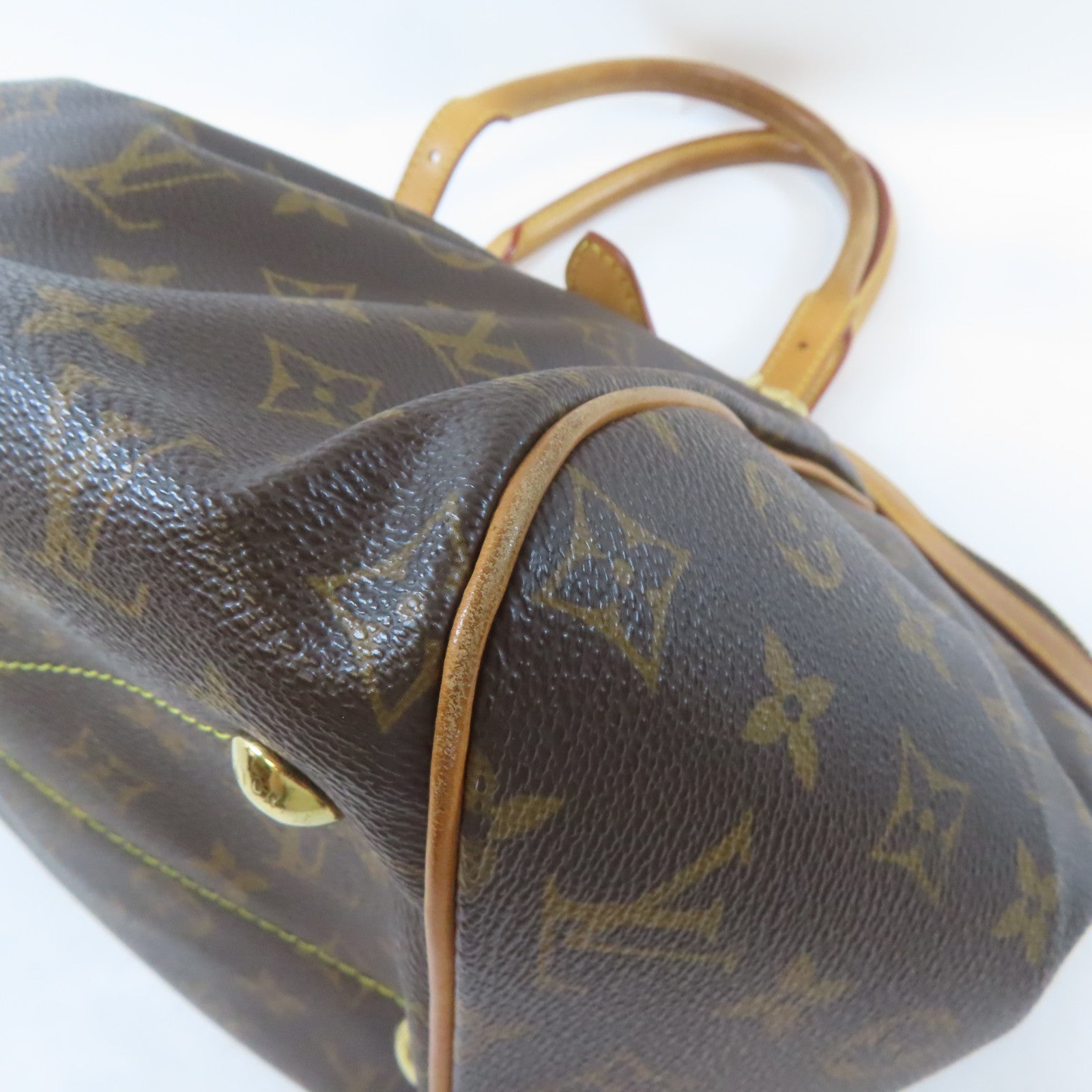 LOUIS VUITTON 【激減優惠】Monogram Tivoli GM金扣肩背袋啡色