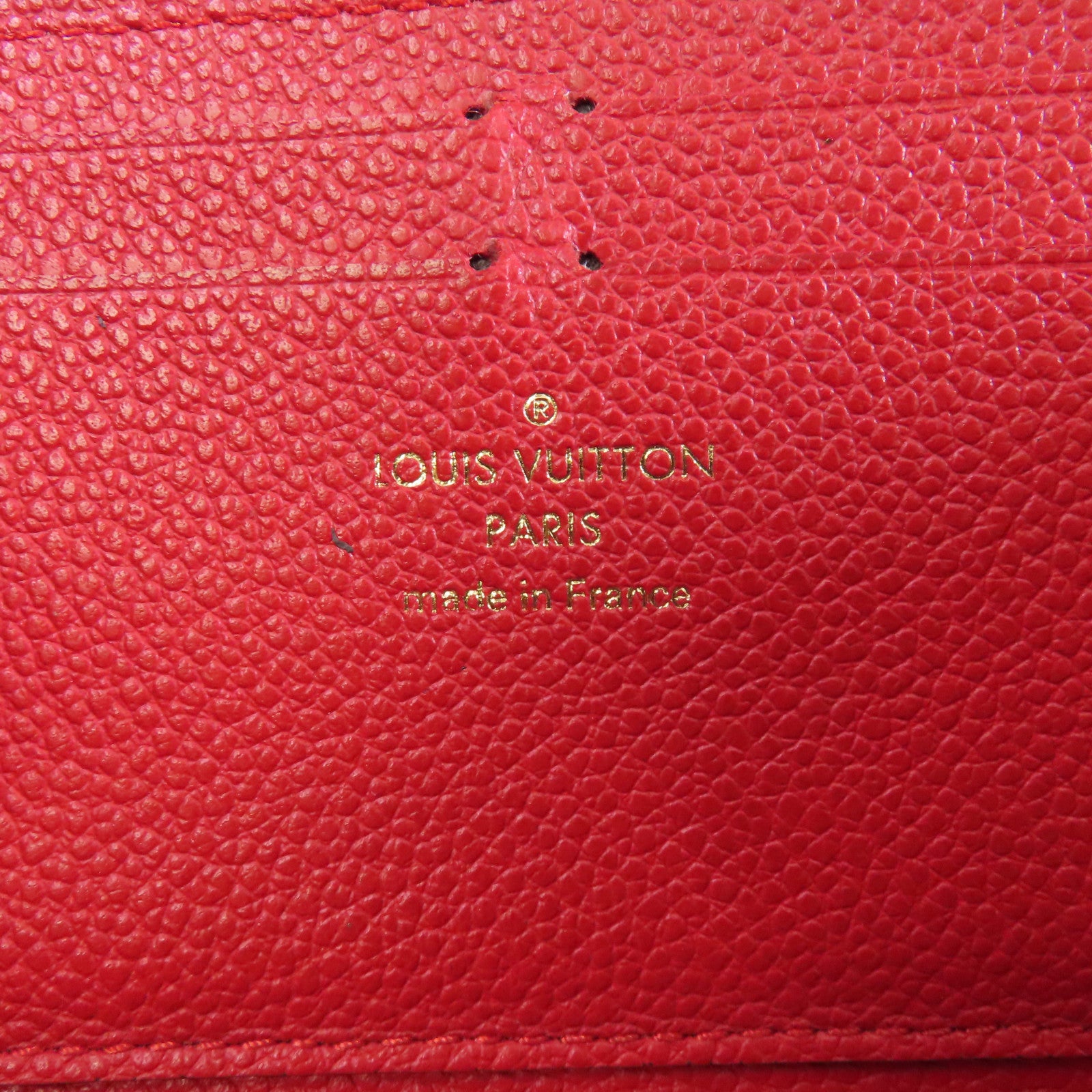 LOUIS VUITTON 【激減優惠】Monogram Empreinte Clemence Wallet金扣長錢包紅色