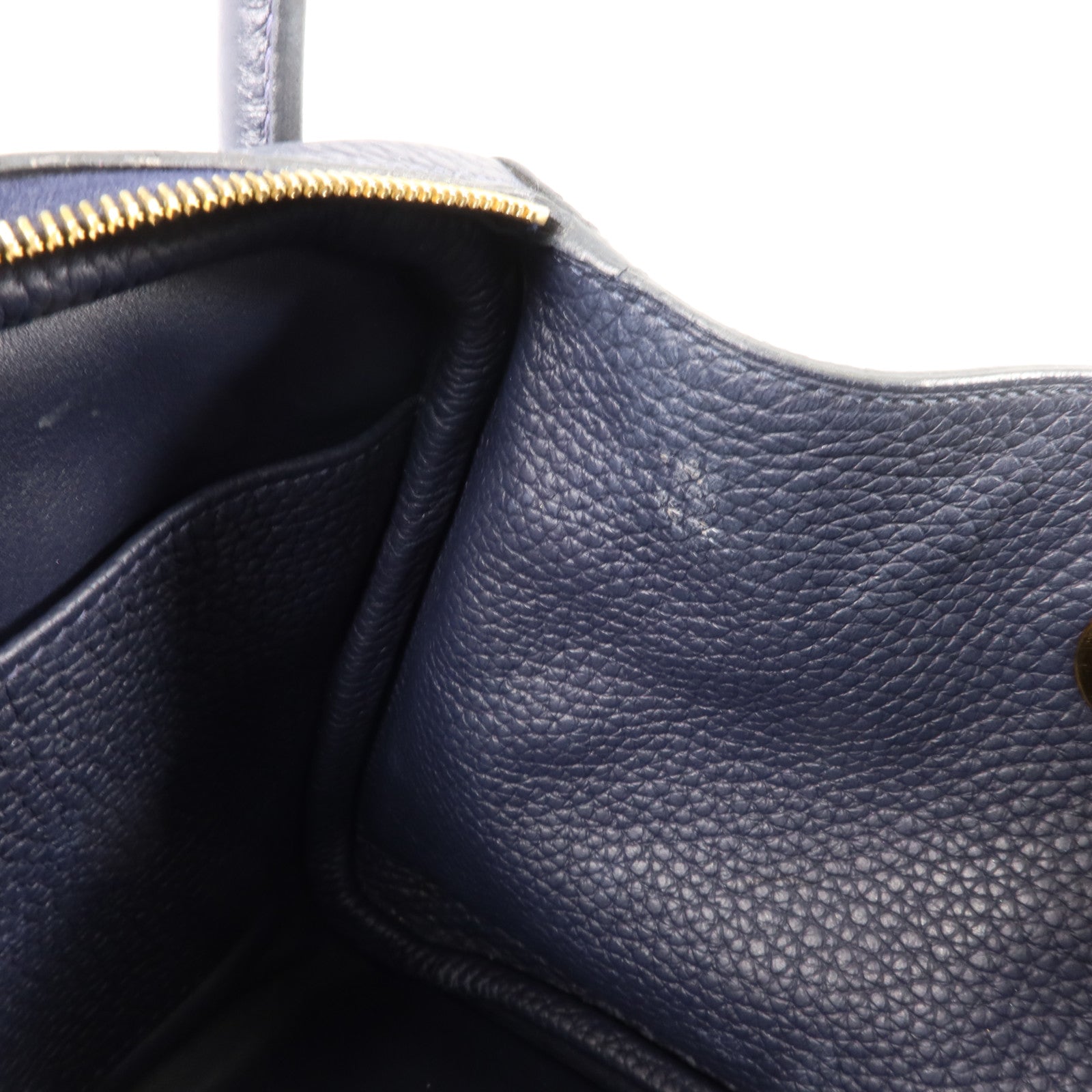 HERMES Clemence皮革Lindy 26手挽肩背兩用袋Bleu Nuit