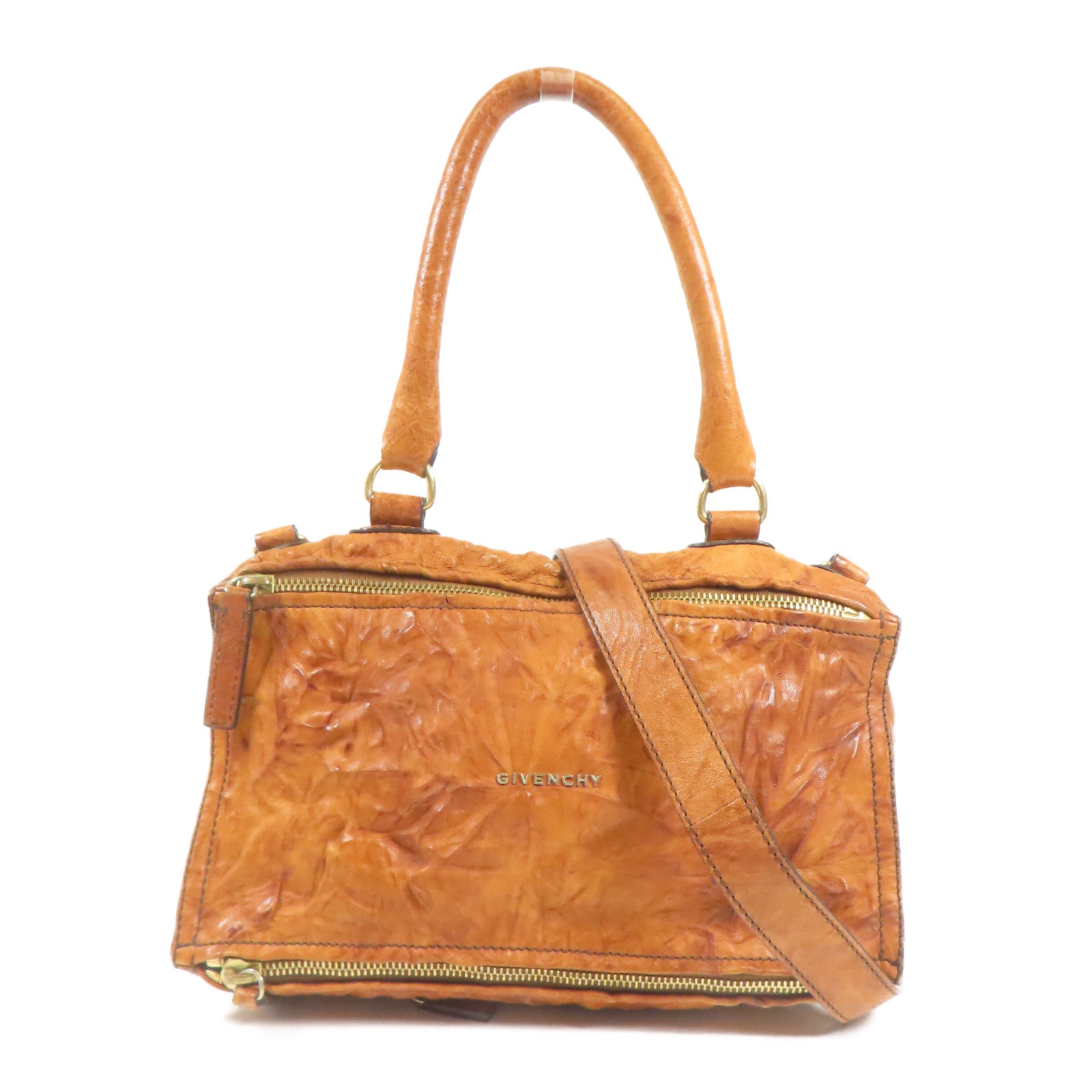 GIVENCHY 牛皮皮革Pandora金扣手挽肩背兩用袋