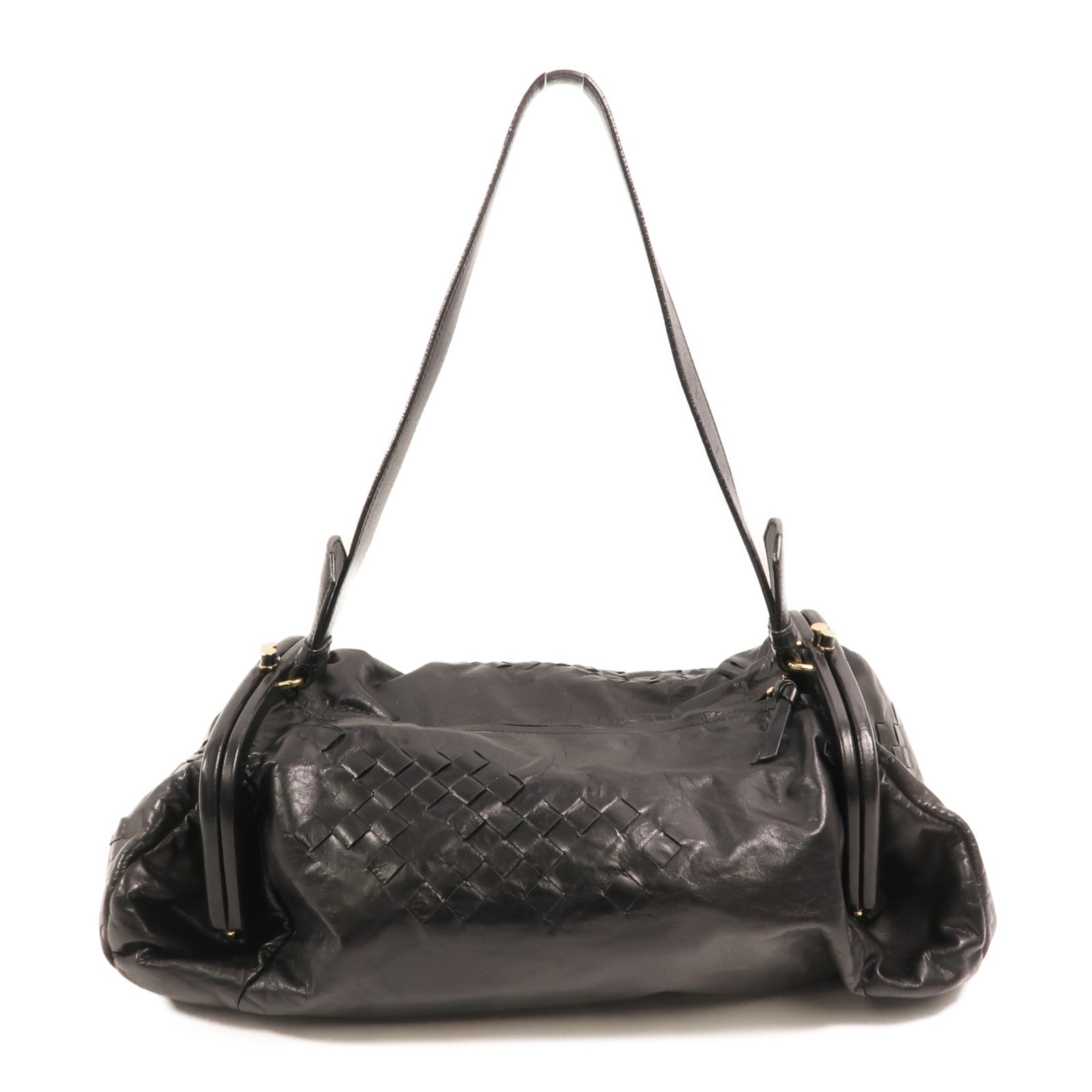 BOTTEGA VENETA 牛皮皮革Shoulder Bag金扣肩背袋