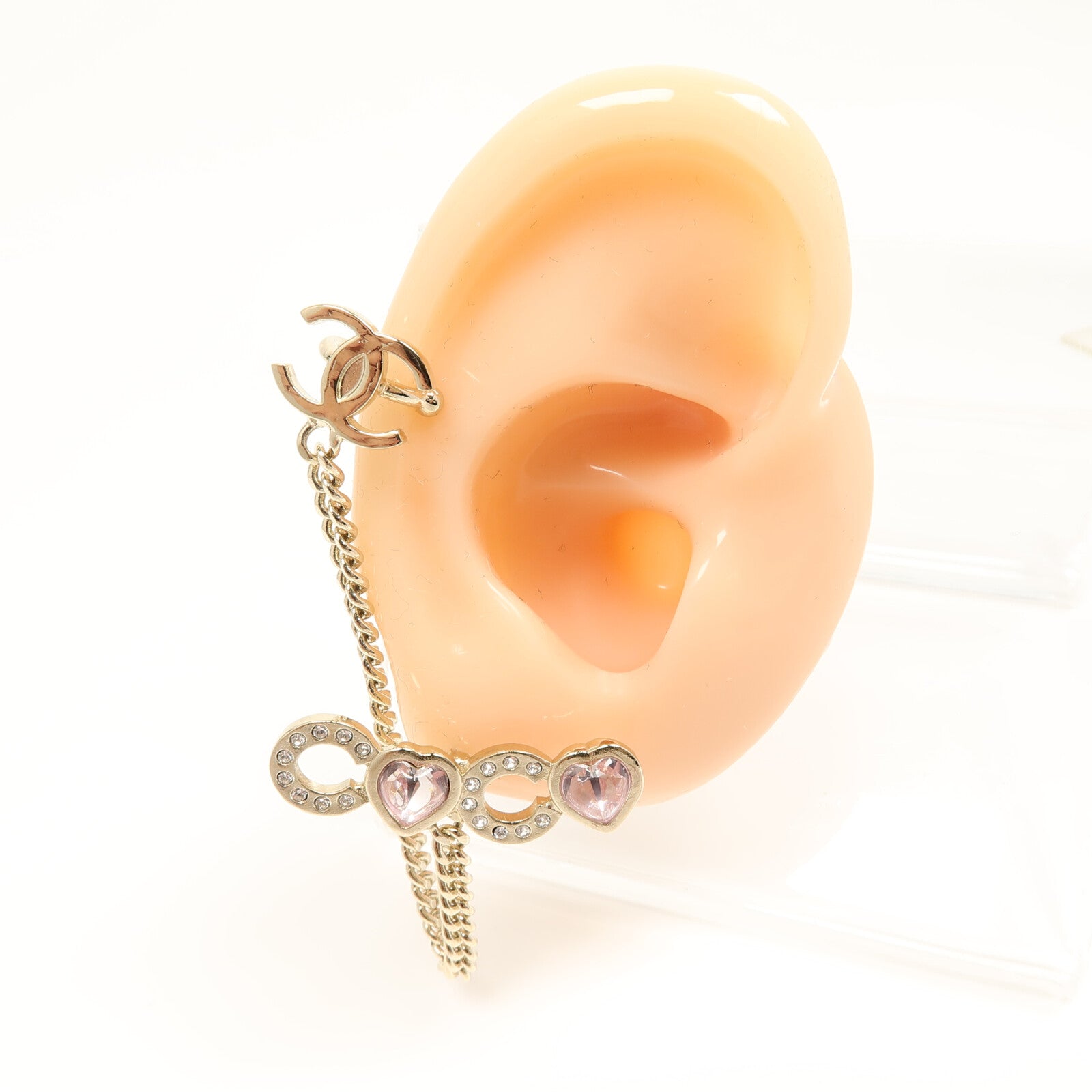 CHANEL 金屬/PVC Coco Earrings耳環