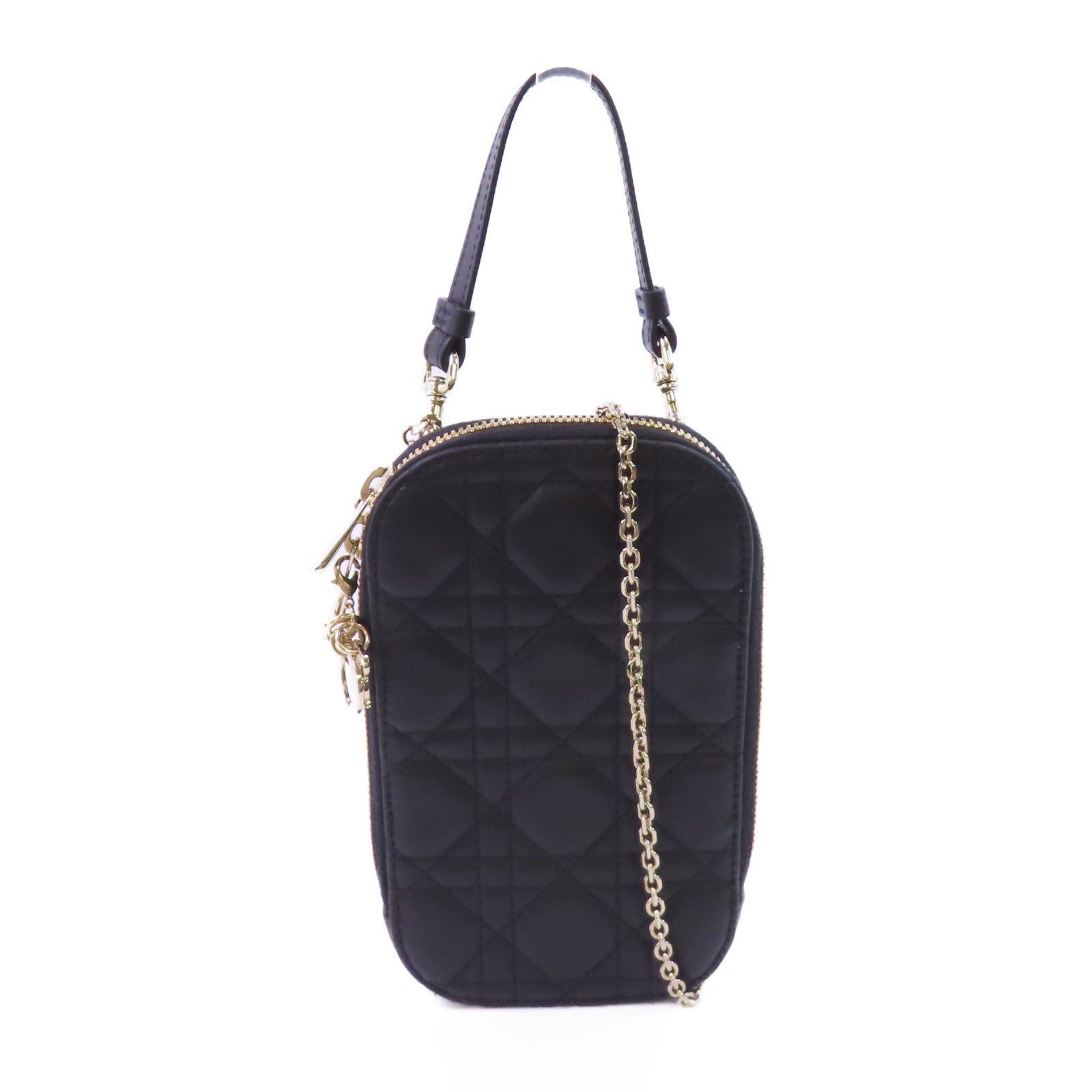 Dior 【激減優惠】羊皮皮革Phone Bag金扣手挽肩背兩用袋