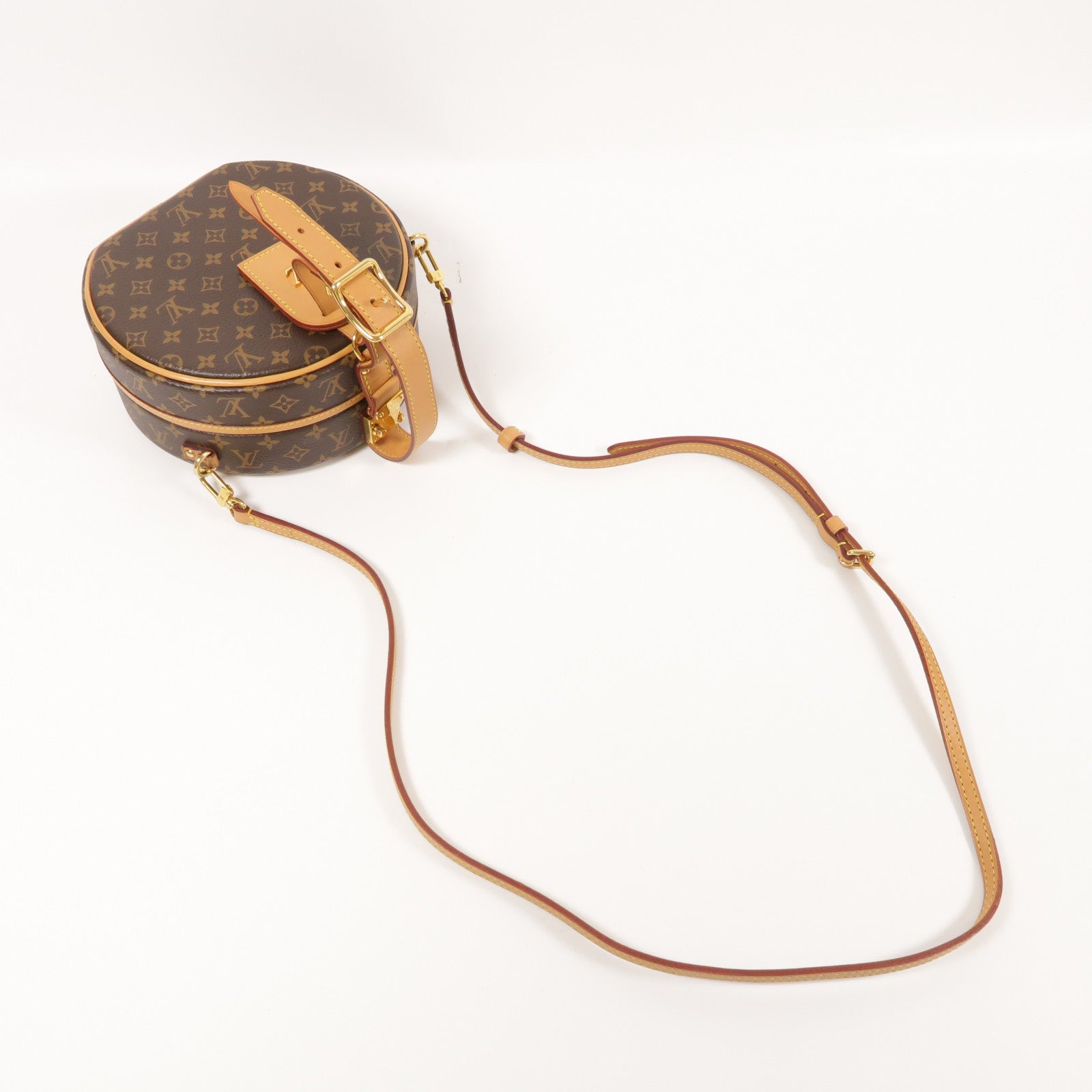 LOUIS VUITTON LV GHW Petite Boite Chapeau 2 Way Shoulder Bag Monogram M43514