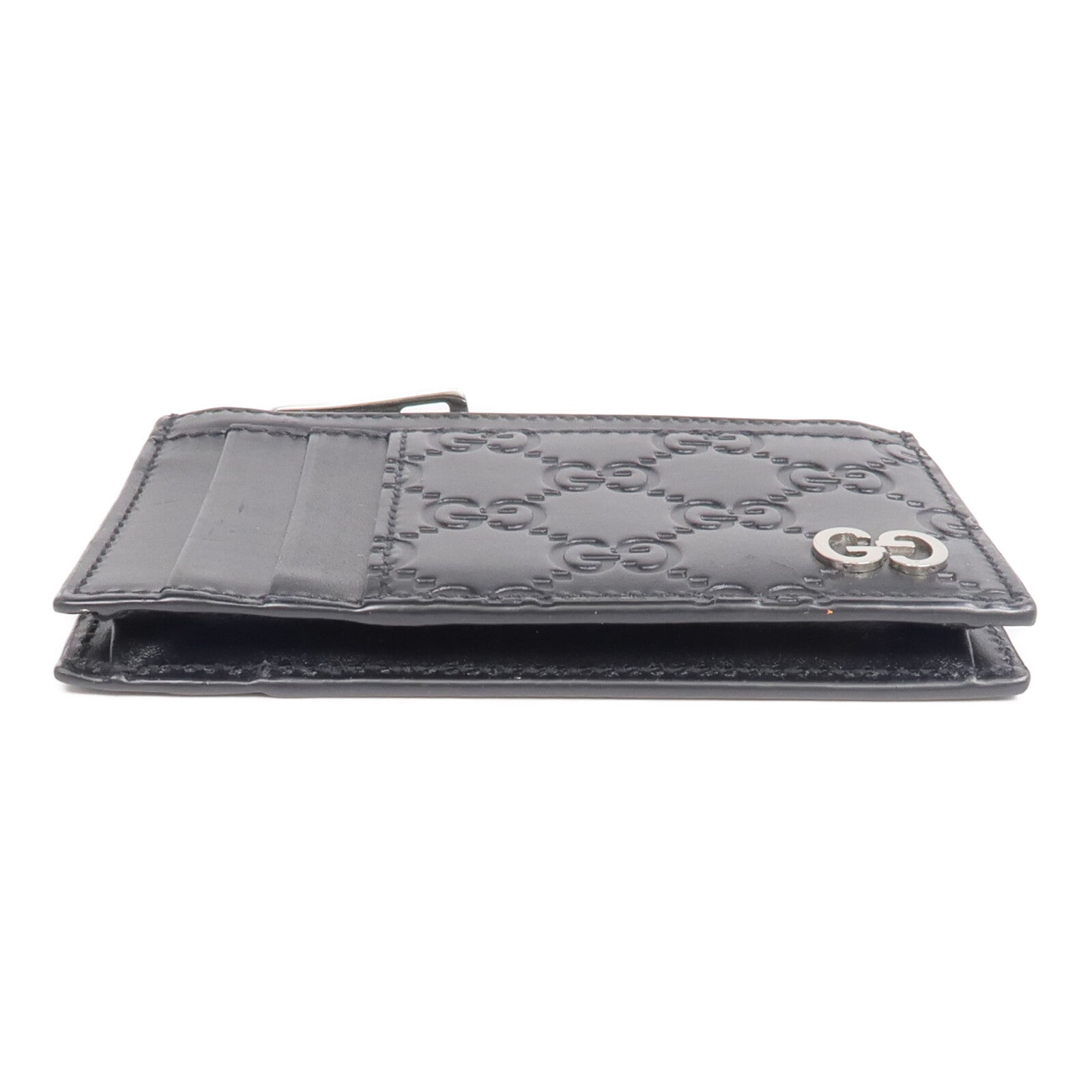 GUCCI 牛皮皮革Card Case銀扣卡片套