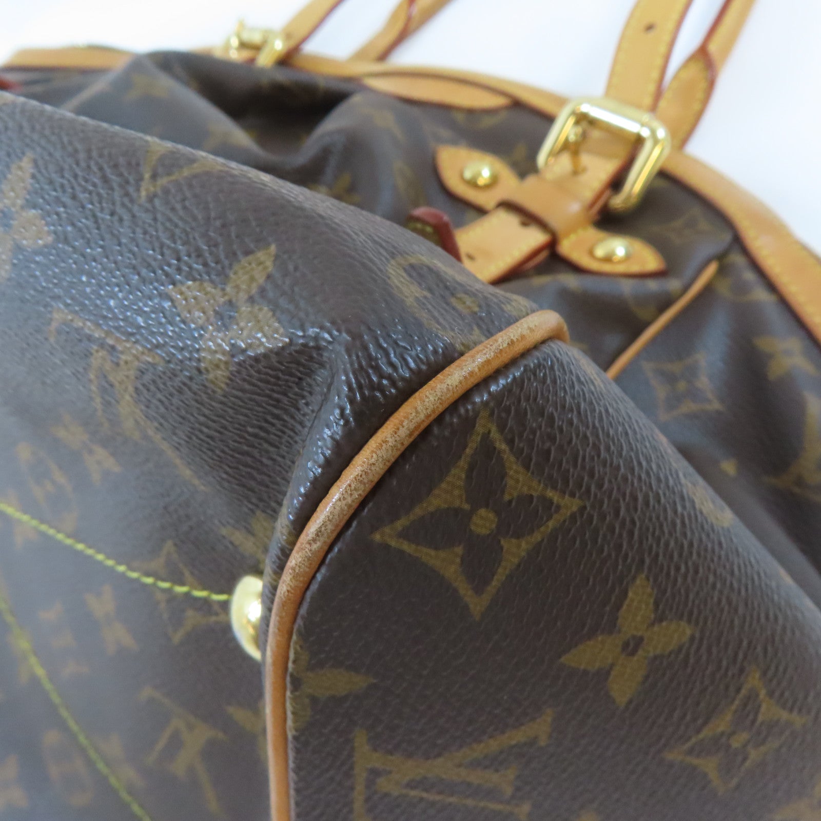 LOUIS VUITTON 【激減優惠】Monogram Tivoli GM金扣肩背袋啡色