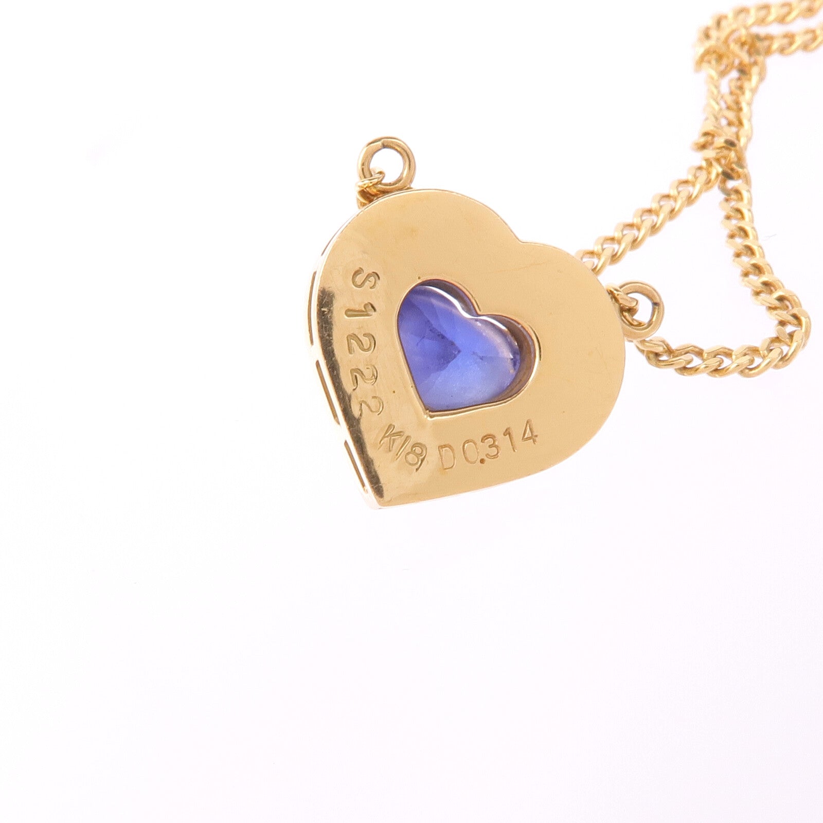 JEWELRY 18K黃金Sapphire Diamond Necklace藍寶石/鑽石項鍊