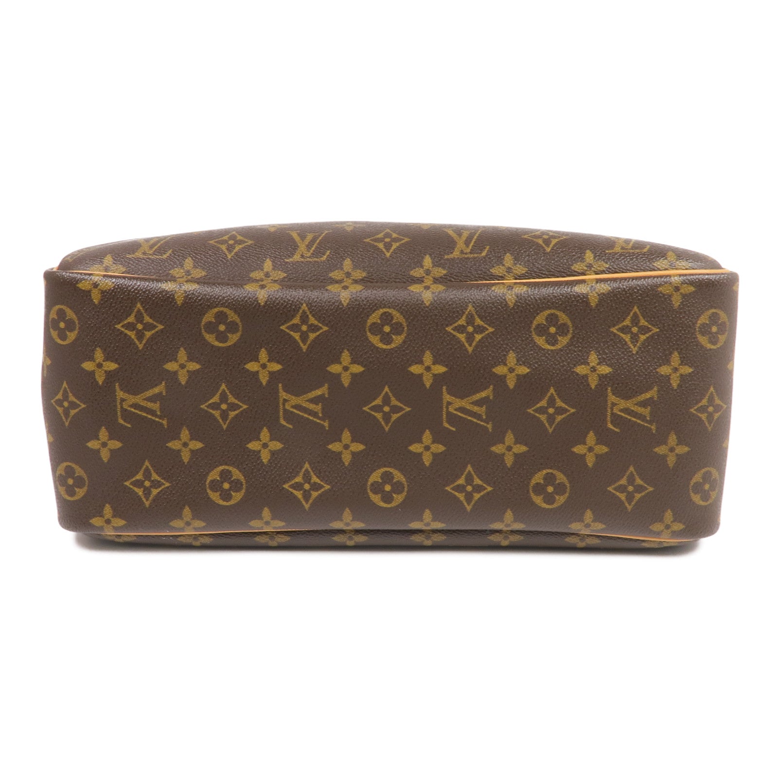 LOUIS VUITTON Monogram Deauville GM金扣手挽袋