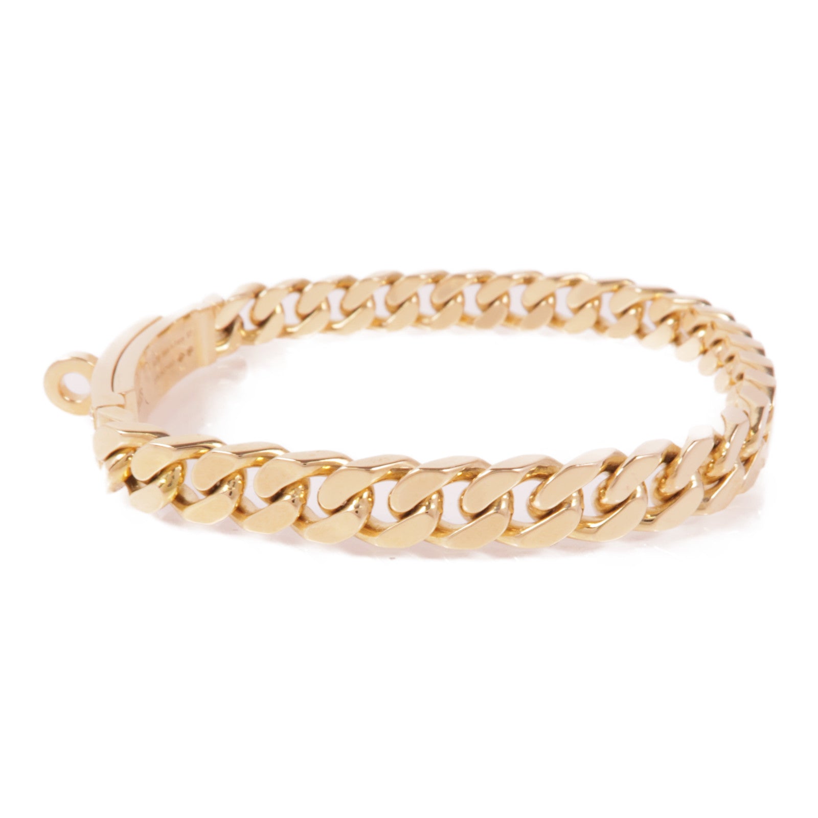 HERMES 18K玫瑰金/鑽石Kelly Gourmette Diamond Bracelet手鏈