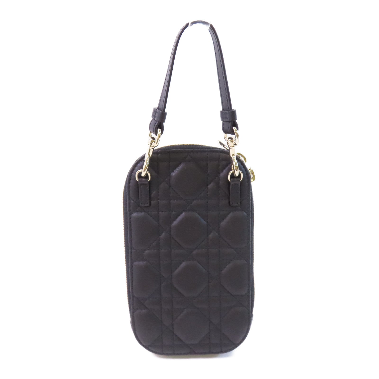 Dior 【激減優惠】羊皮皮革Phone Bag金扣手挽肩背兩用袋