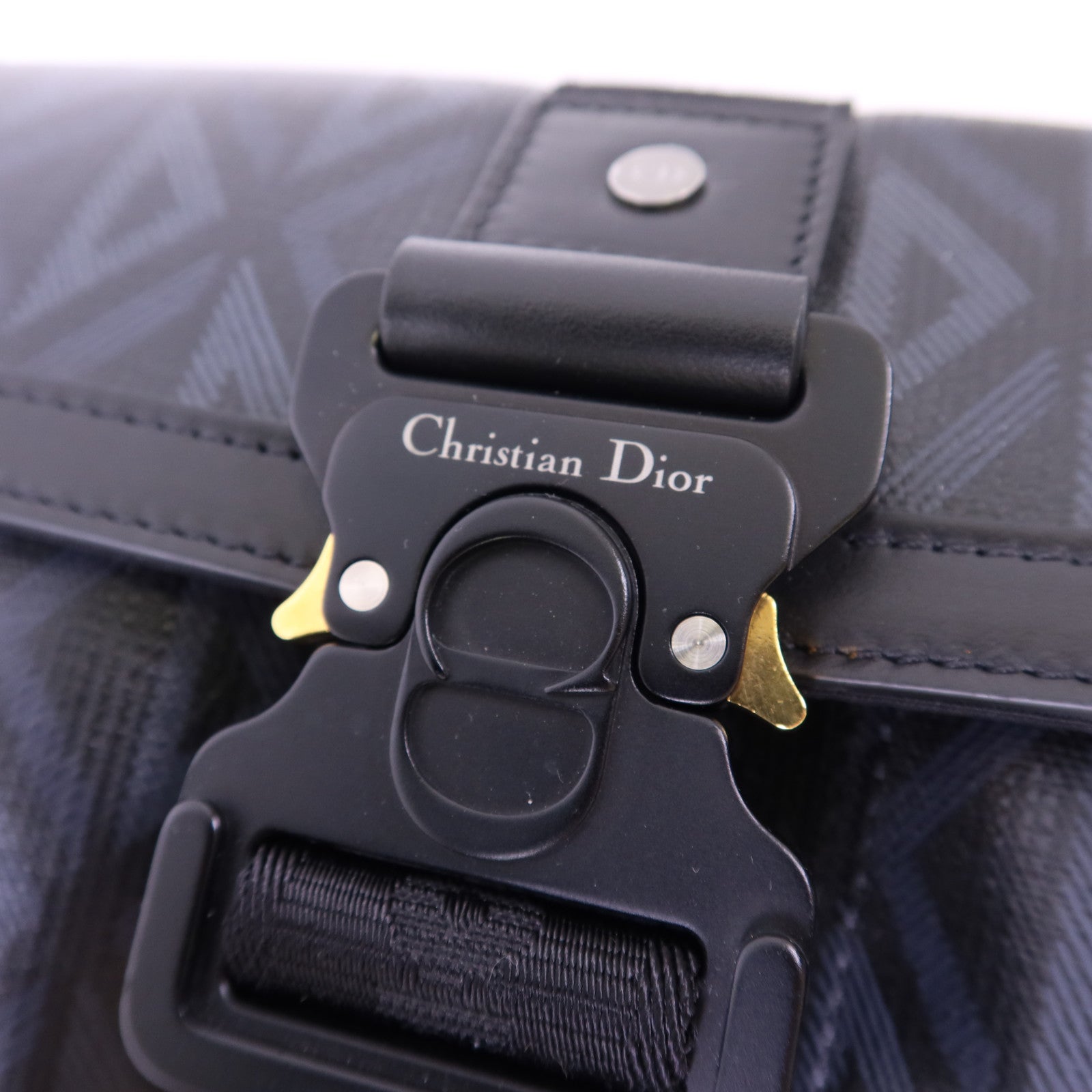Dior 【激減優惠】塗層帆布Hit The Road銀扣肩背袋