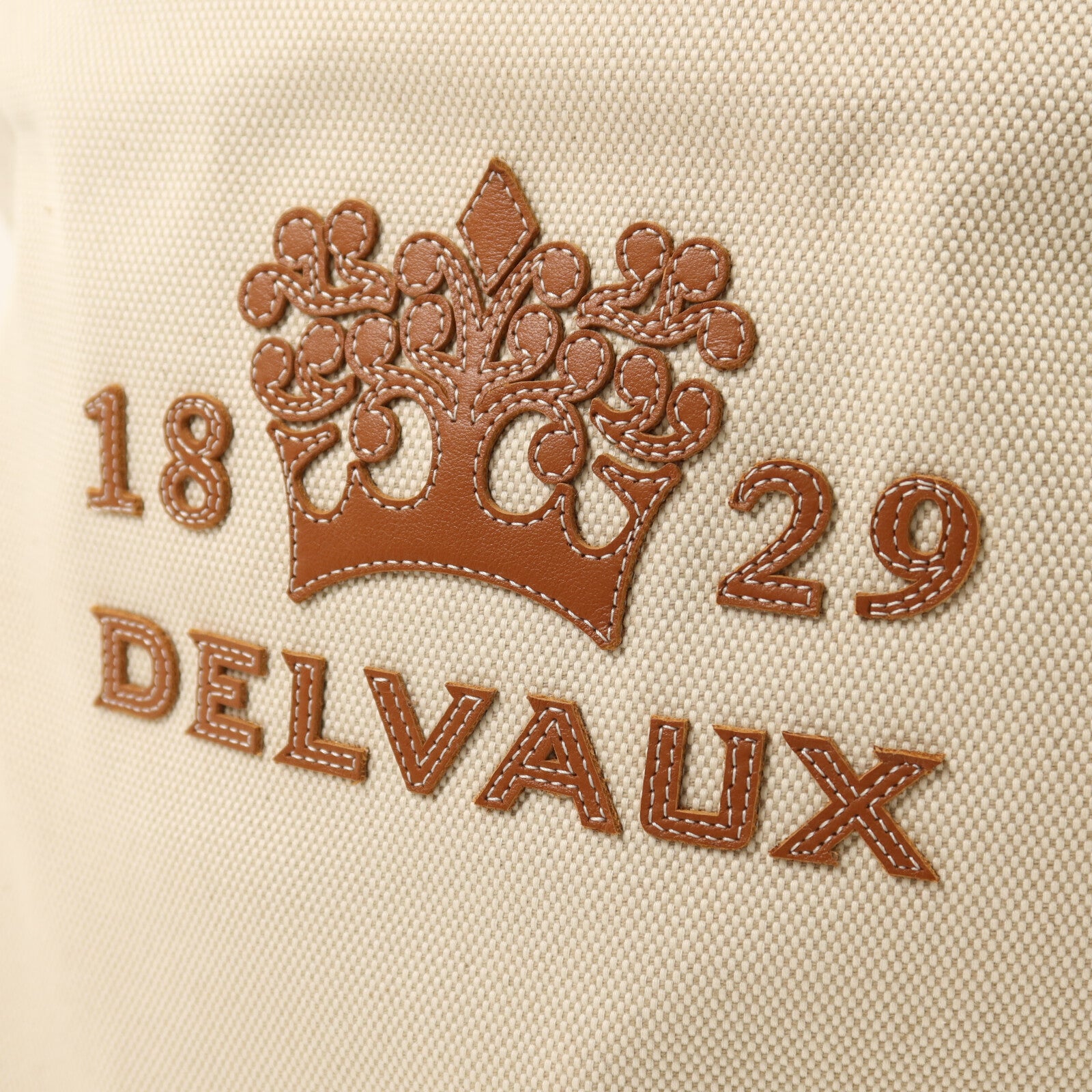 Delvaux 帆布Delvaux Tote金扣手挽肩背兩用袋