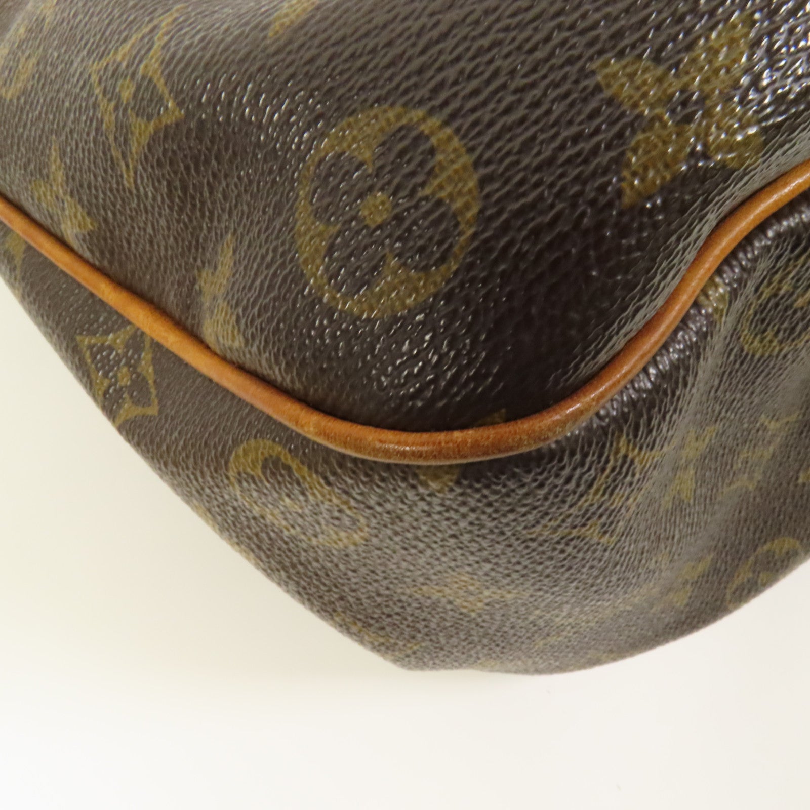 LOUIS VUITTON Monogram Galliera PM金扣肩背袋棕色
