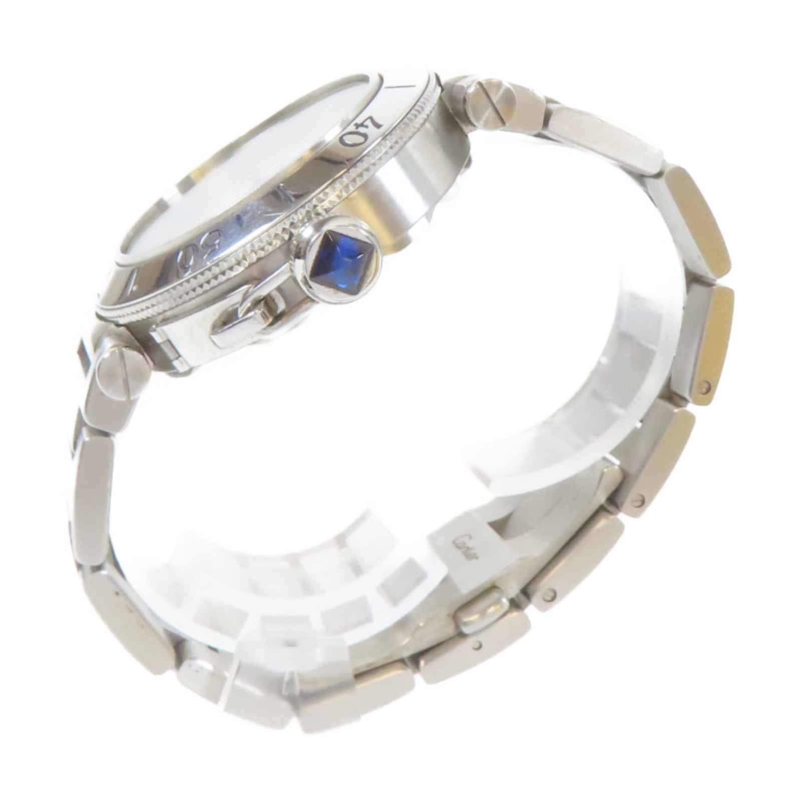 CARTIER Seatimer不鏽鋼手錶自動機芯銀色
