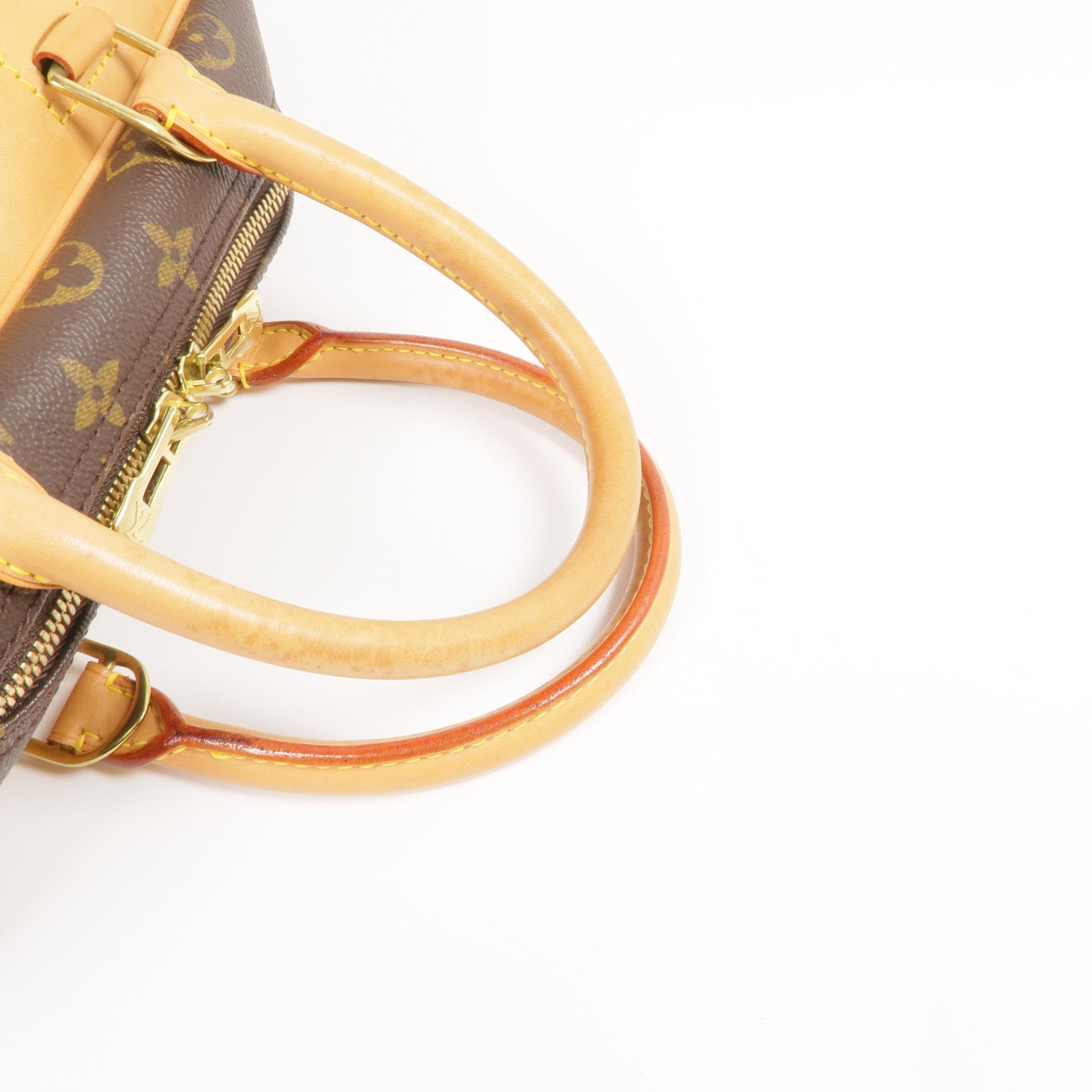 LOUIS VUITTON Monogram Deauville GM金扣手挽袋