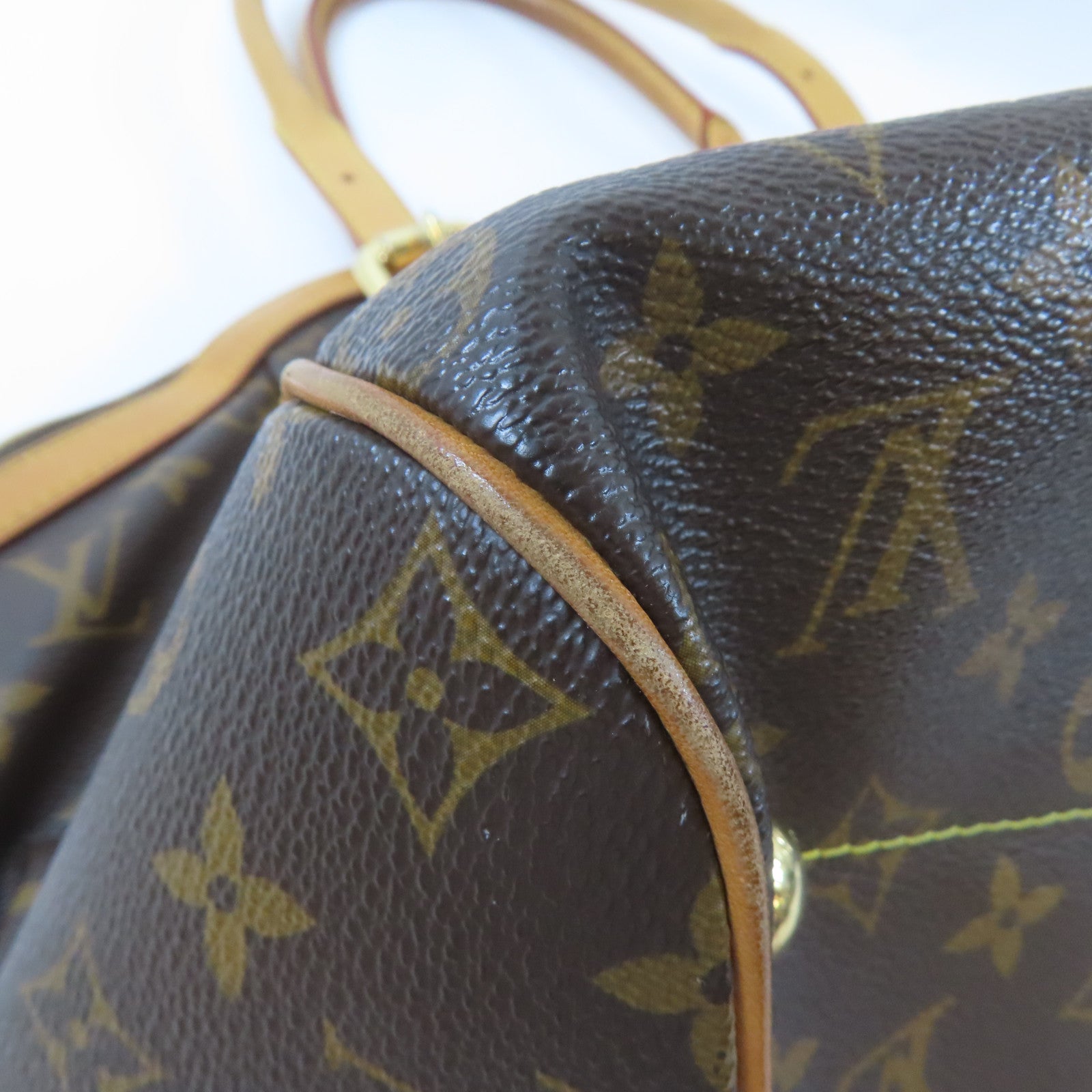 LOUIS VUITTON 【激減優惠】Monogram Tivoli GM金扣肩背袋啡色