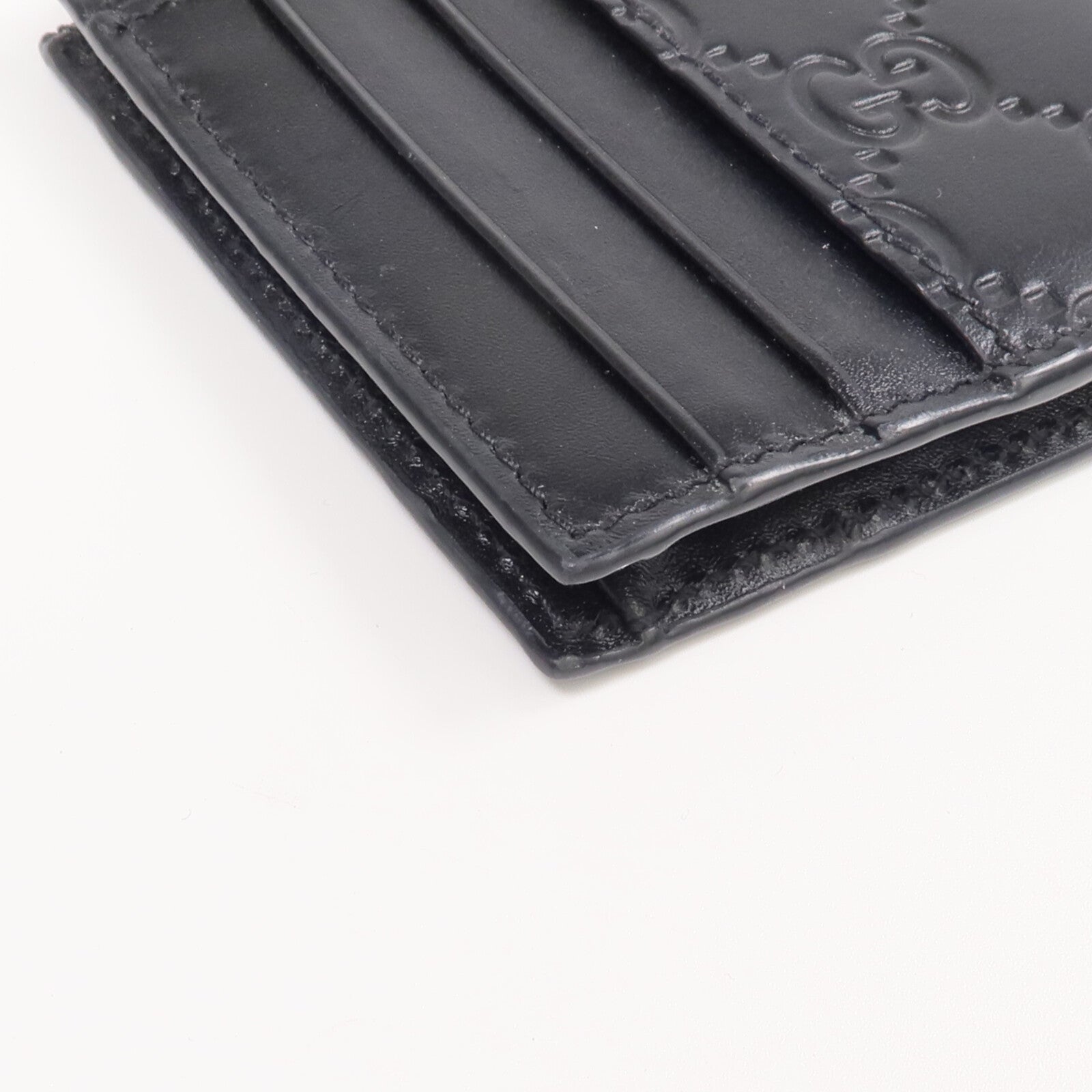 GUCCI 牛皮皮革Card Case銀扣卡片套