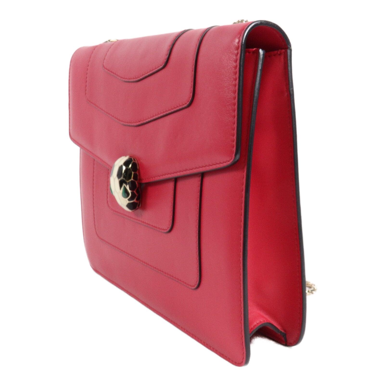 BVLGARI 牛皮皮革Serpenti Forever Bag Medium鏈帶肩背袋