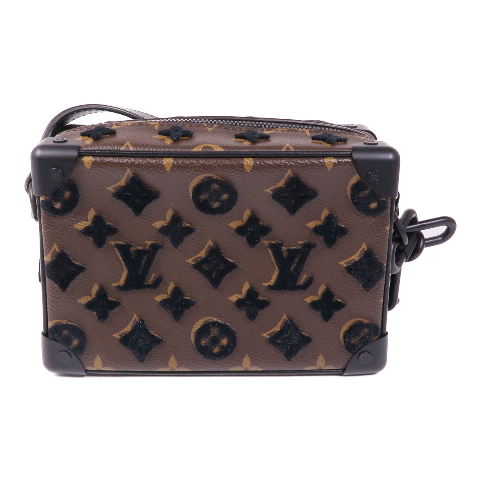 LOUIS VUITTON LV Soft Trunk Shoulder Bag M68970 Monogram/Velvet Brown
