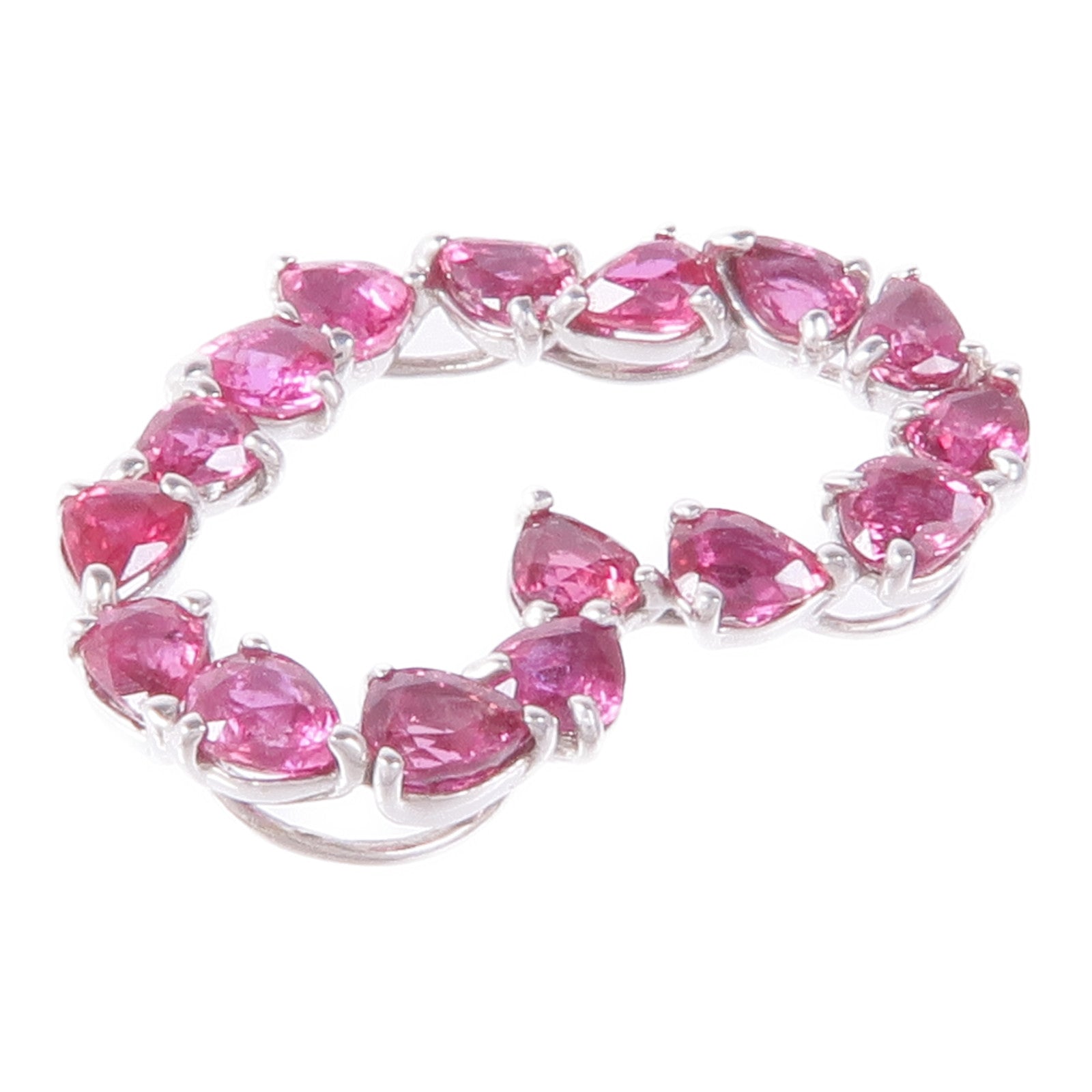 JEWELRY【激減優惠】 18K白金Ruby Pendant Top紅寶石吊墜