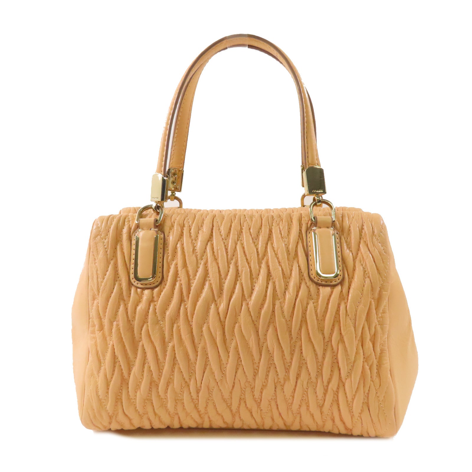 COACH 牛皮皮革2 Way Shoulder Bag金扣手挽肩背兩用袋