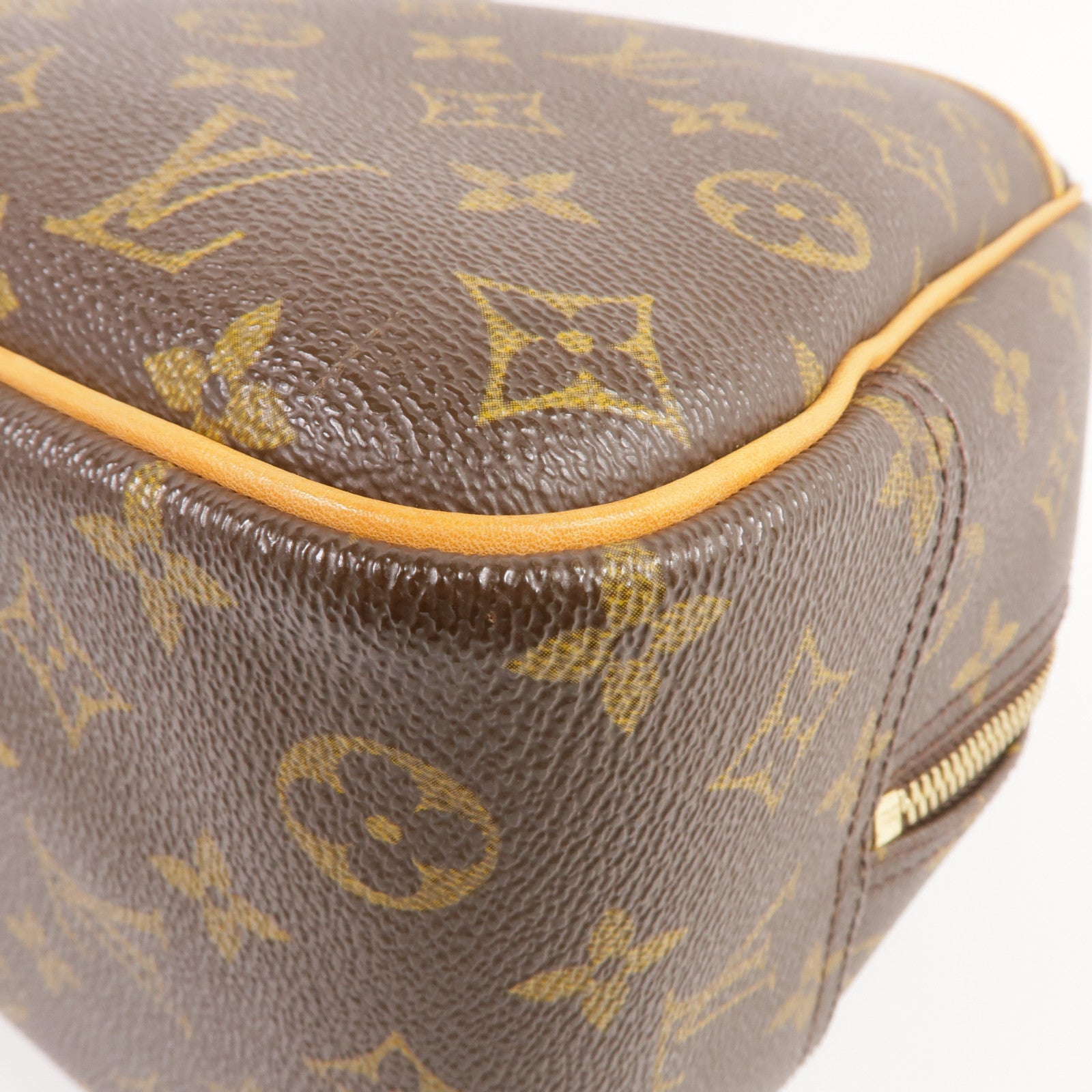 LOUIS VUITTON Monogram Deauville GM金扣手挽袋