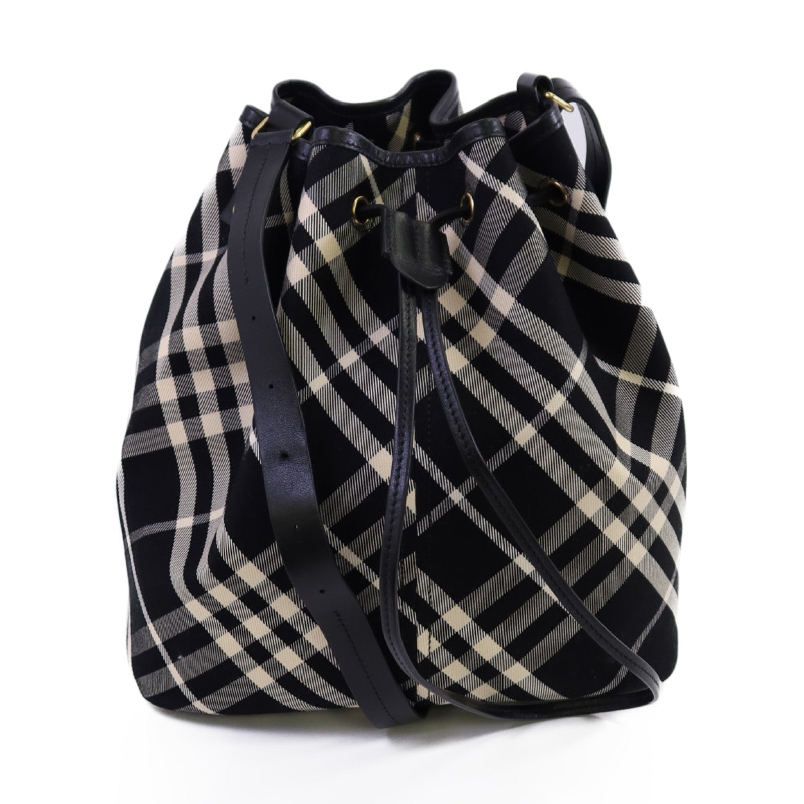 BURBERRY 帆布Shoulder Bag金扣肩背袋
