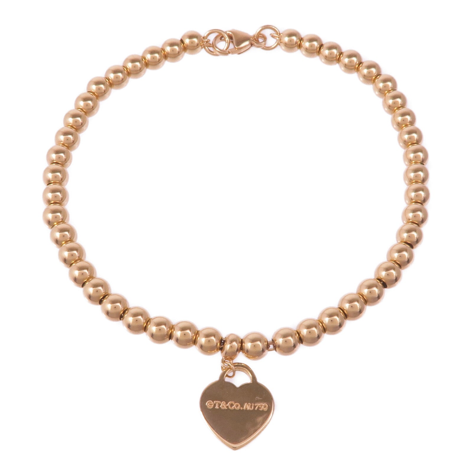 TIFFANY＆CO 18K玫瑰金Return To Tiffany手鏈