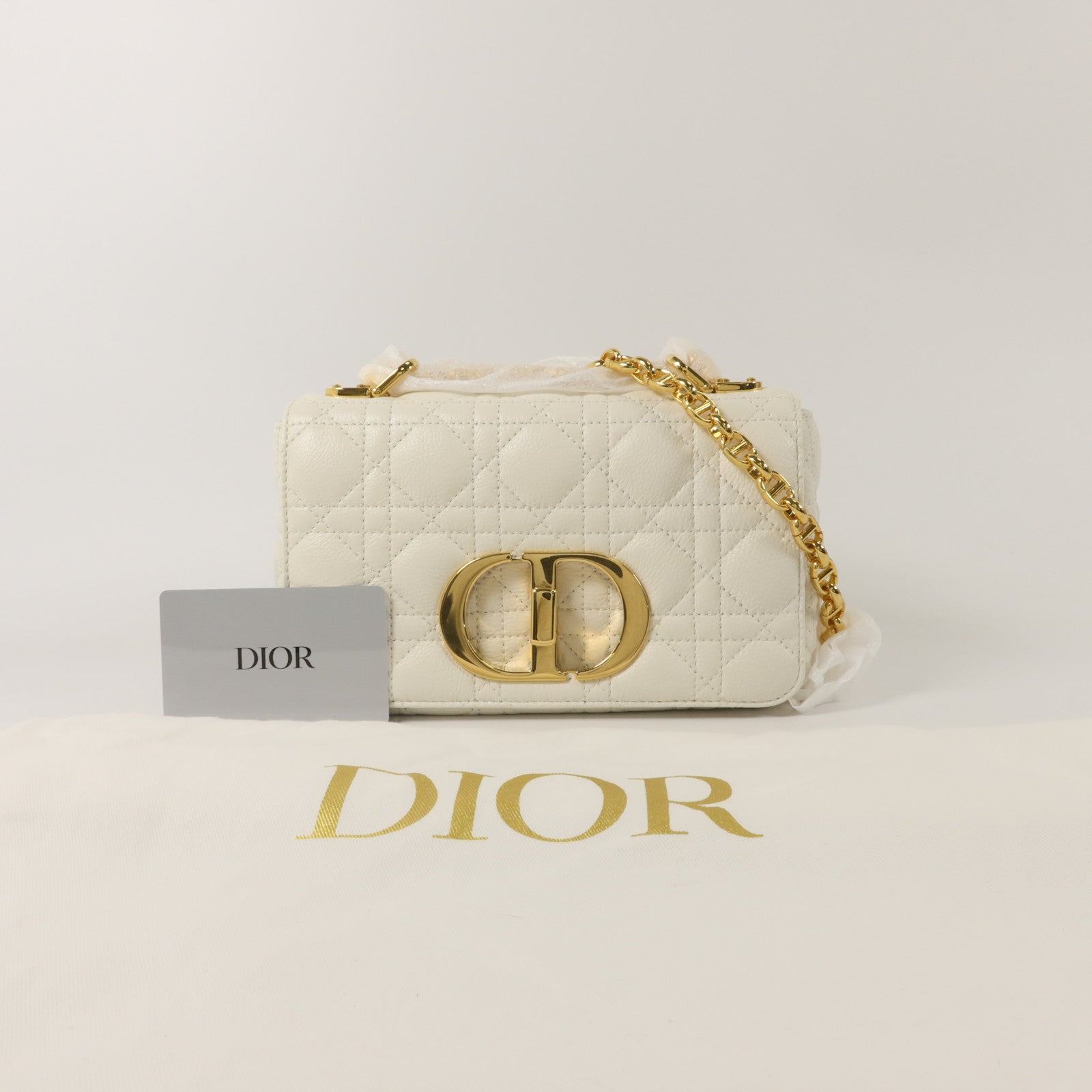 Dior 牛皮皮革Small Dior Caro肩背袋