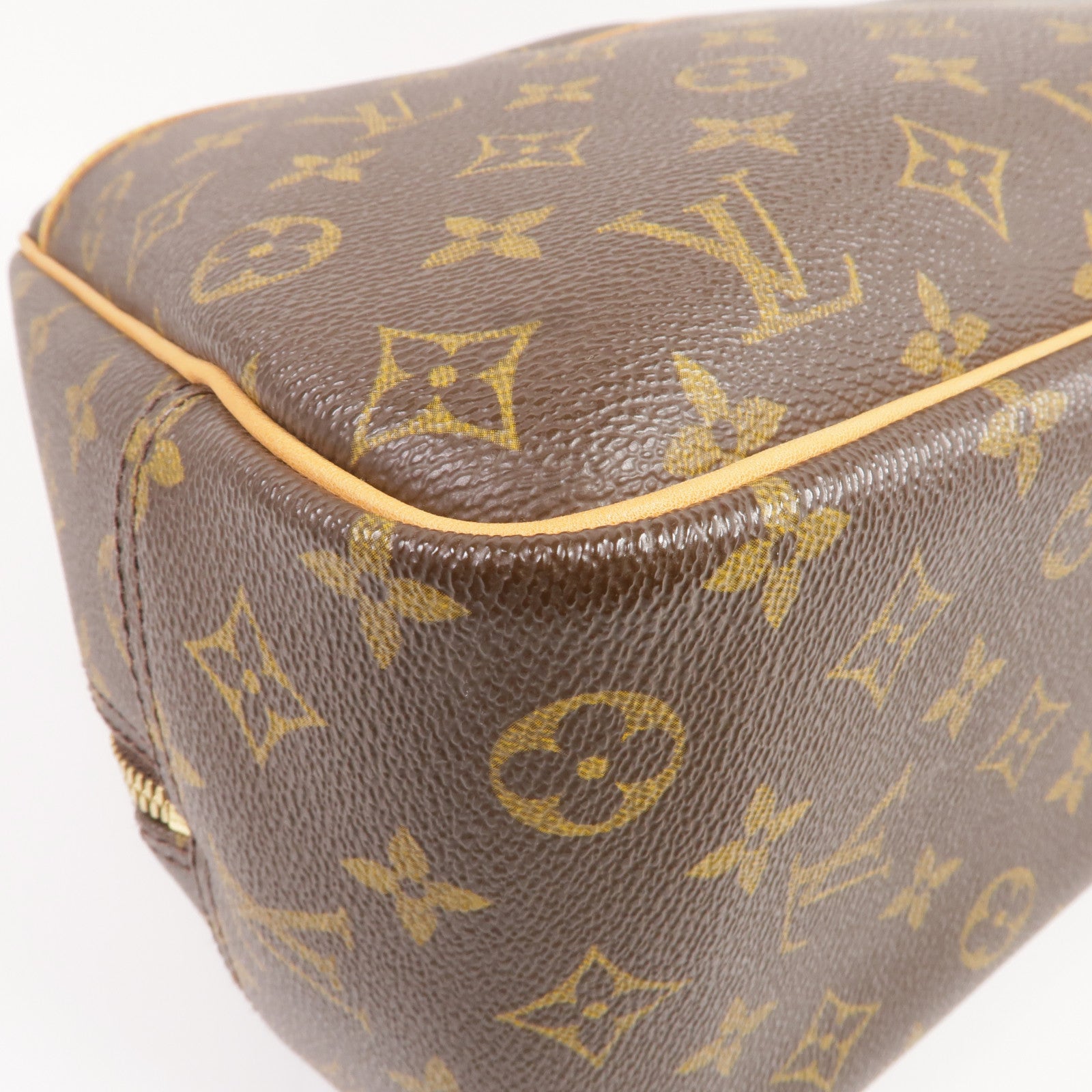 LOUIS VUITTON Monogram Deauville GM金扣手挽袋