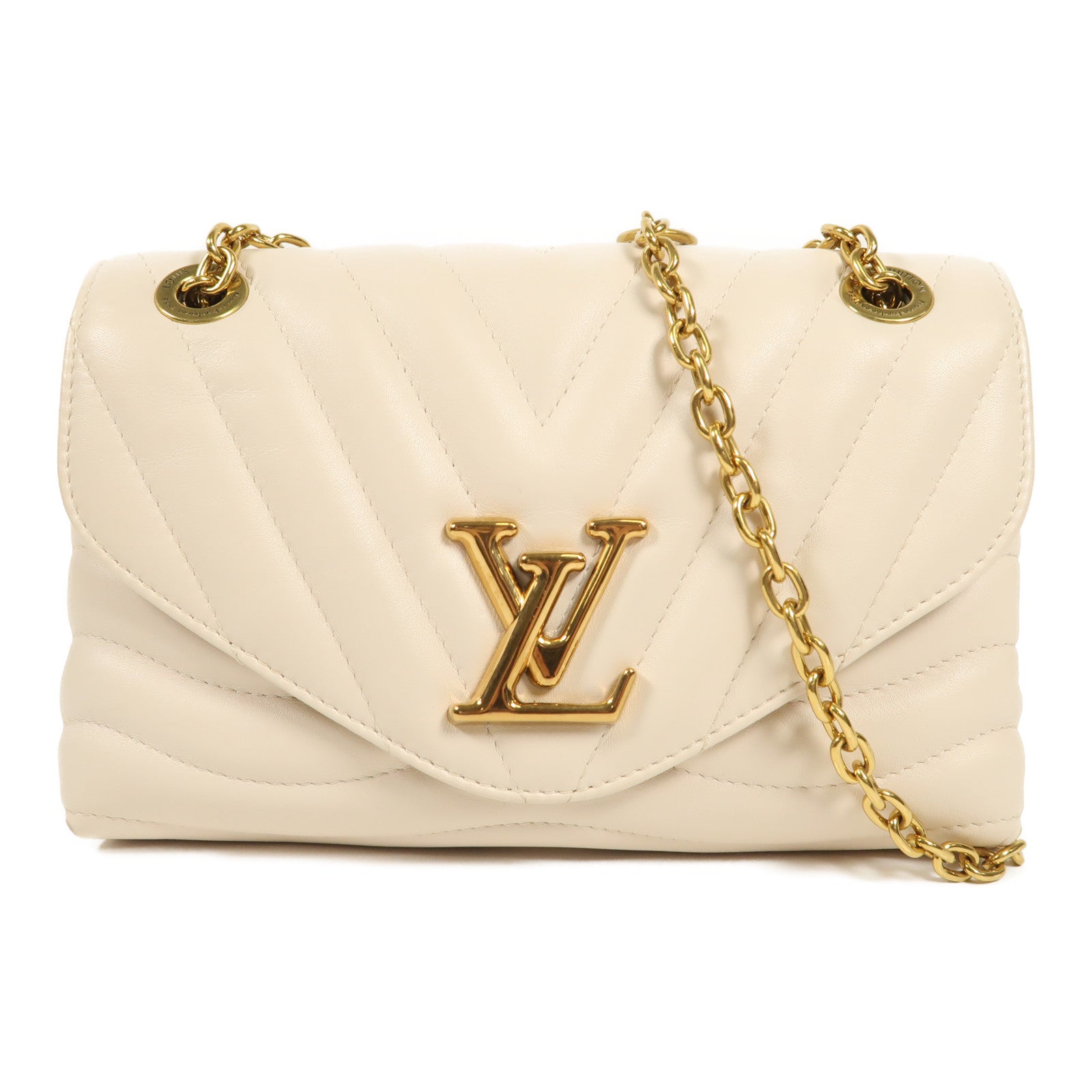 LOUIS VUITTON 【激減優惠】牛皮皮革New Wave PM金扣肩背袋