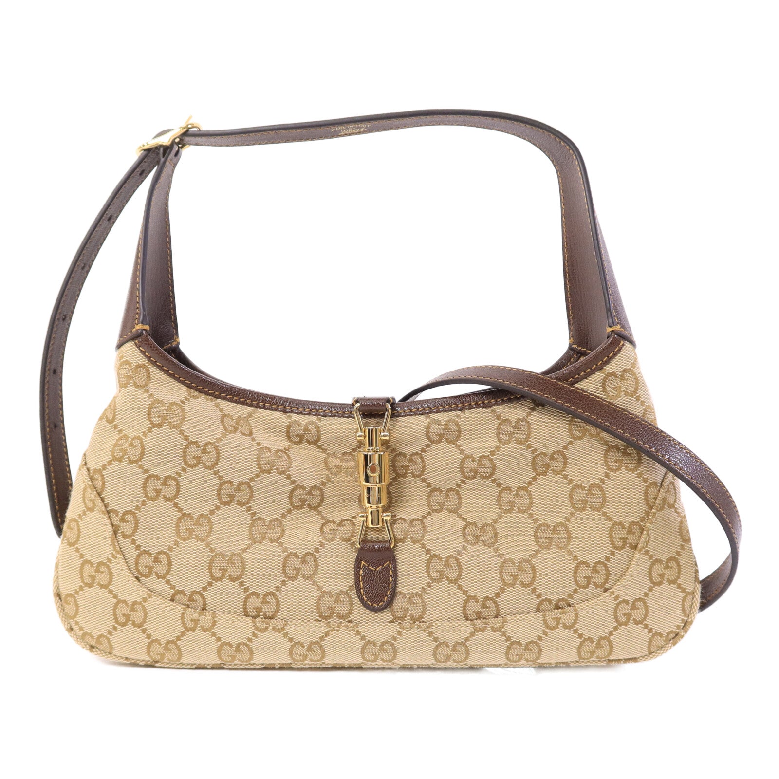 GUCCI 帆布Jackie Slim Medium肩背袋