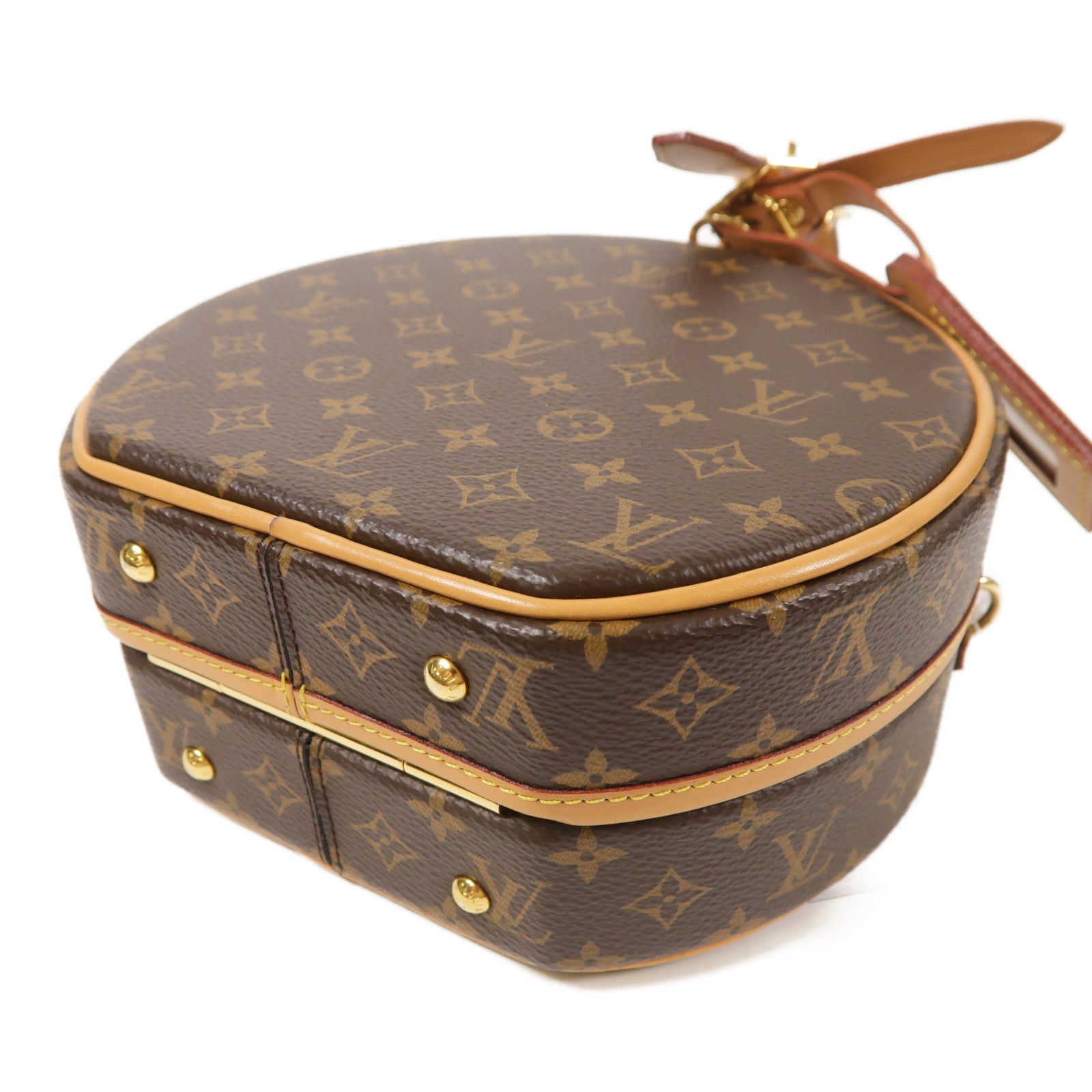 LOUIS VUITTON LV GHW Petite Boite Chapeau 2 Way Shoulder Bag Monogram M43514