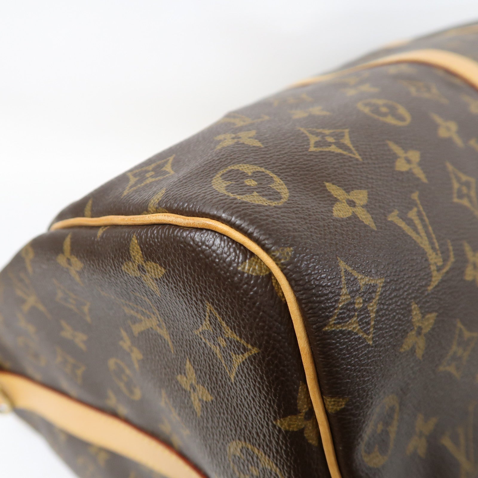 LOUIS VUITTON Monogram Keepall 50 Bandoulie金扣手挽肩背兩用袋棕色