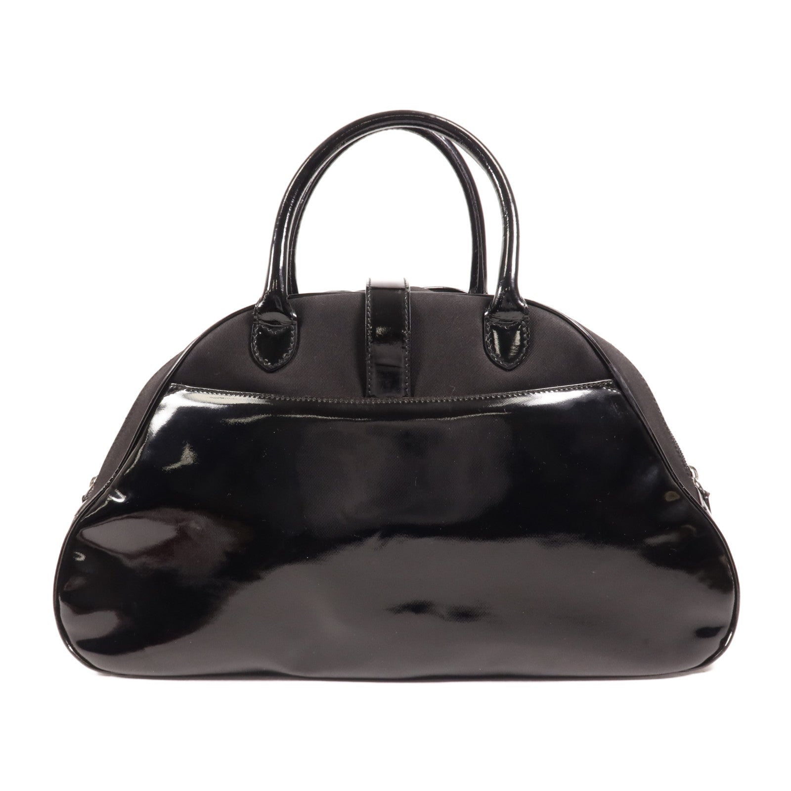 Dior 帆布Saddle Bowler Bag銀扣手挽袋
