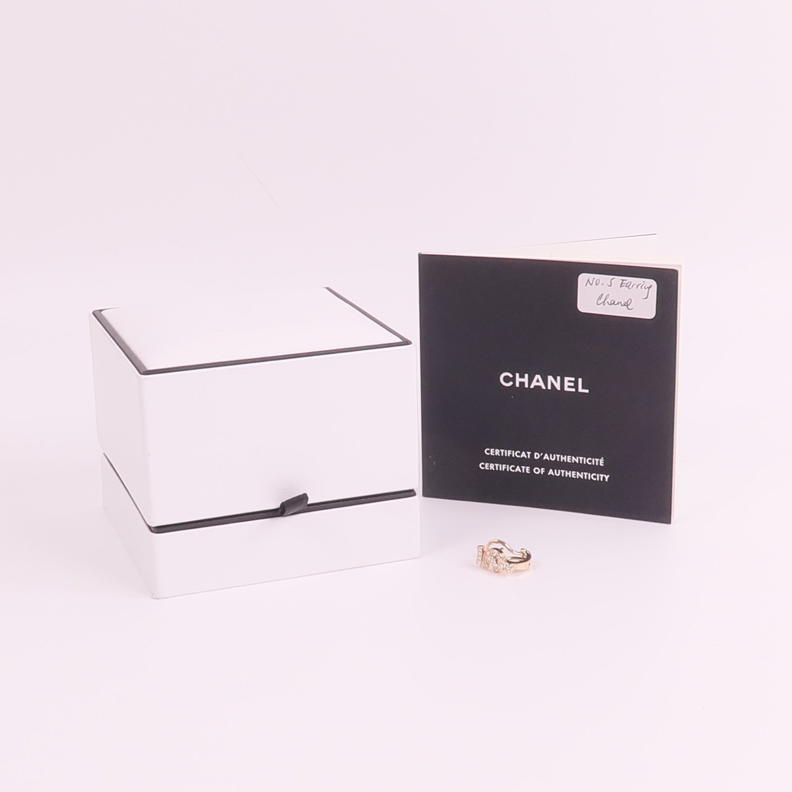 CHANEL 18K玫瑰金Eternal No.5 Earring鑽石耳環