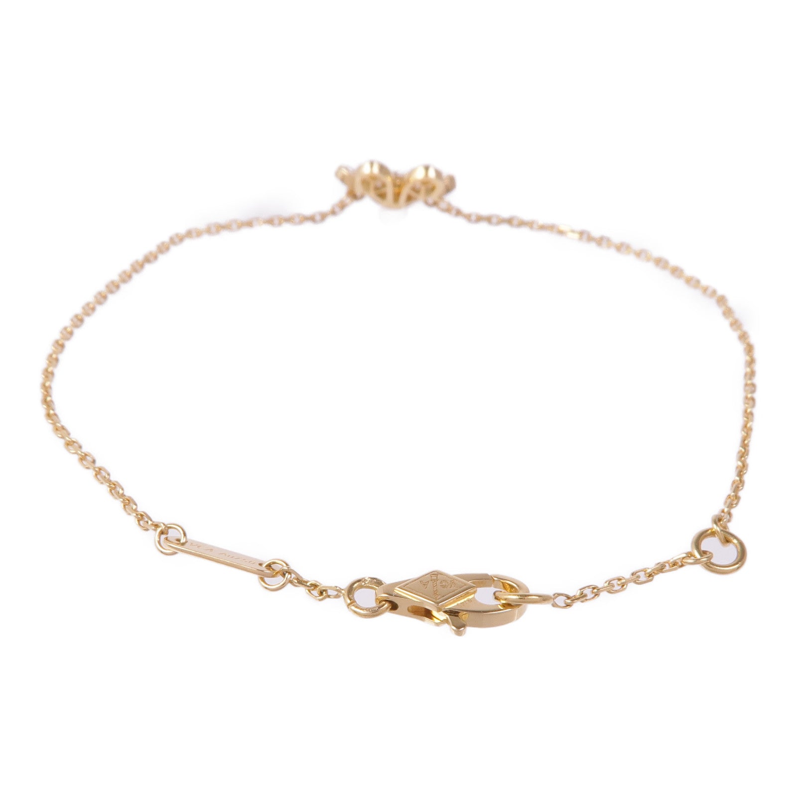 Van Cleef & Arpels 【激減優惠】18K黃金Frivole鑽石手鏈