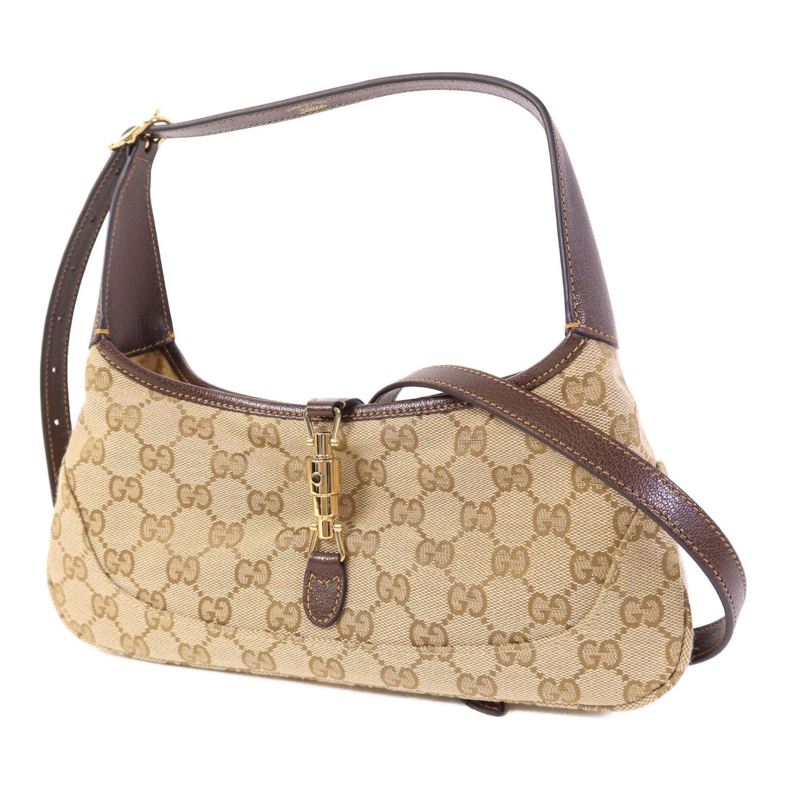 GUCCI 帆布Jackie Slim Medium肩背袋